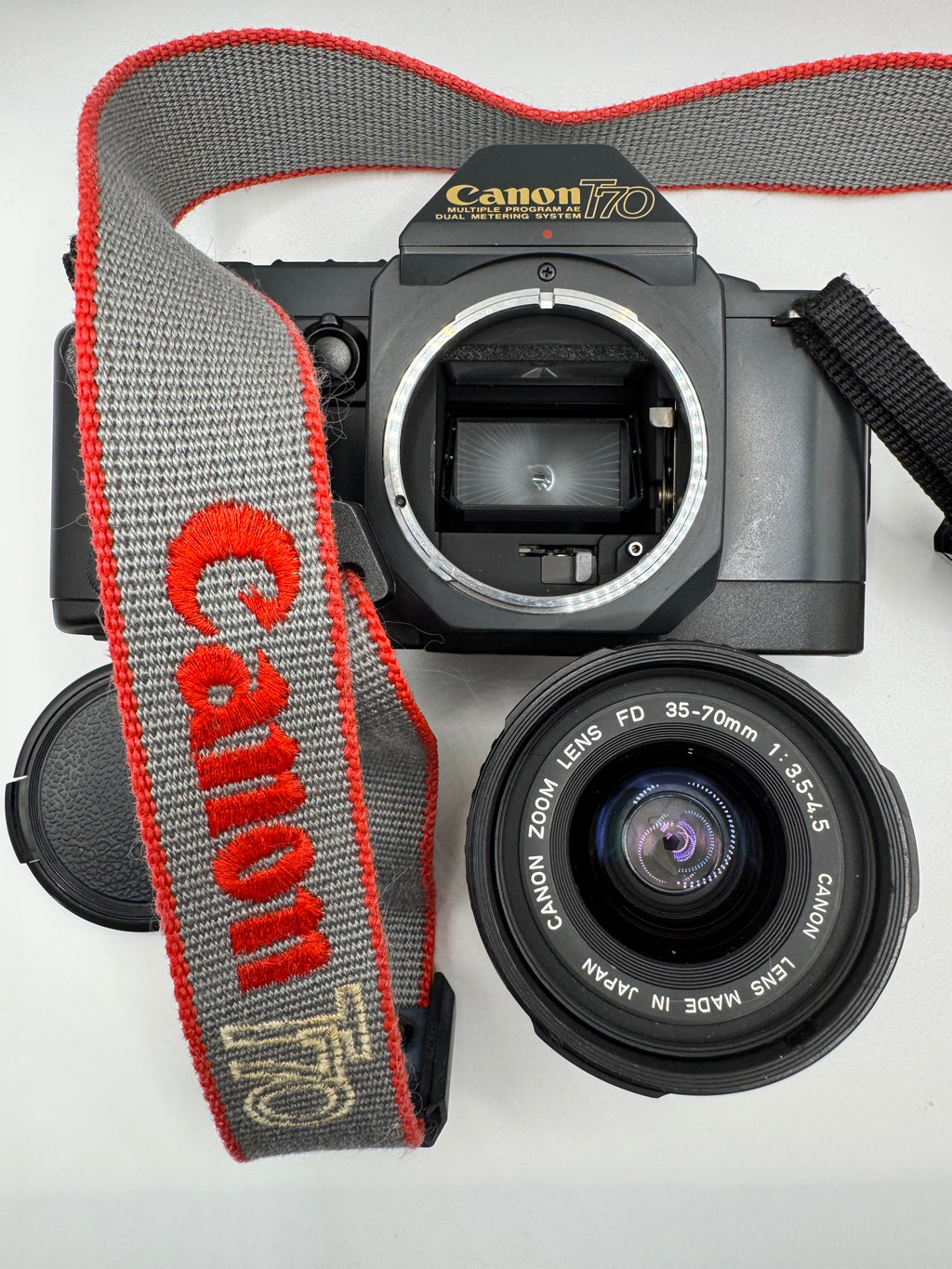 Canon T70 European Camera of the Year Edition with Canon FD 35-70mm Lens