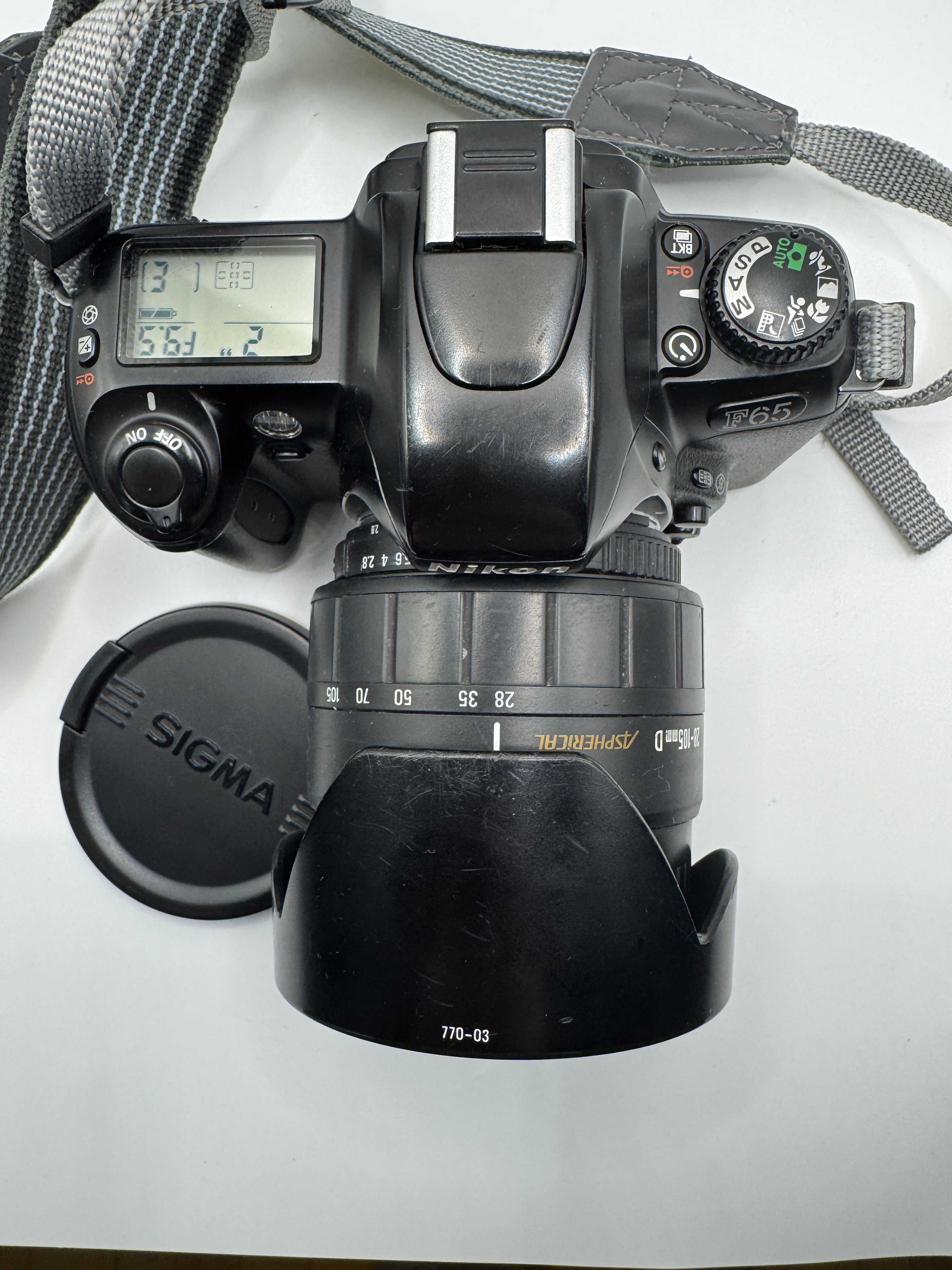 Nikon F65 with Sigma 28-105mm Lens