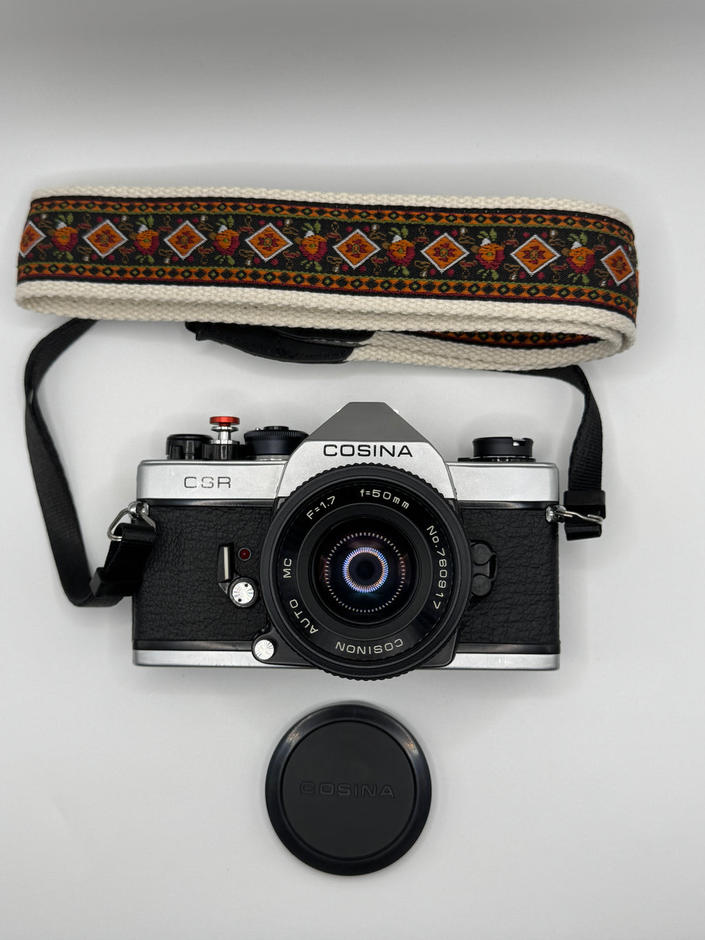 Cosina CSR 35mm Film Camera + 50mm f/1.7 Lens
Fully Tested | Excellent Condition | Ready to Shoot