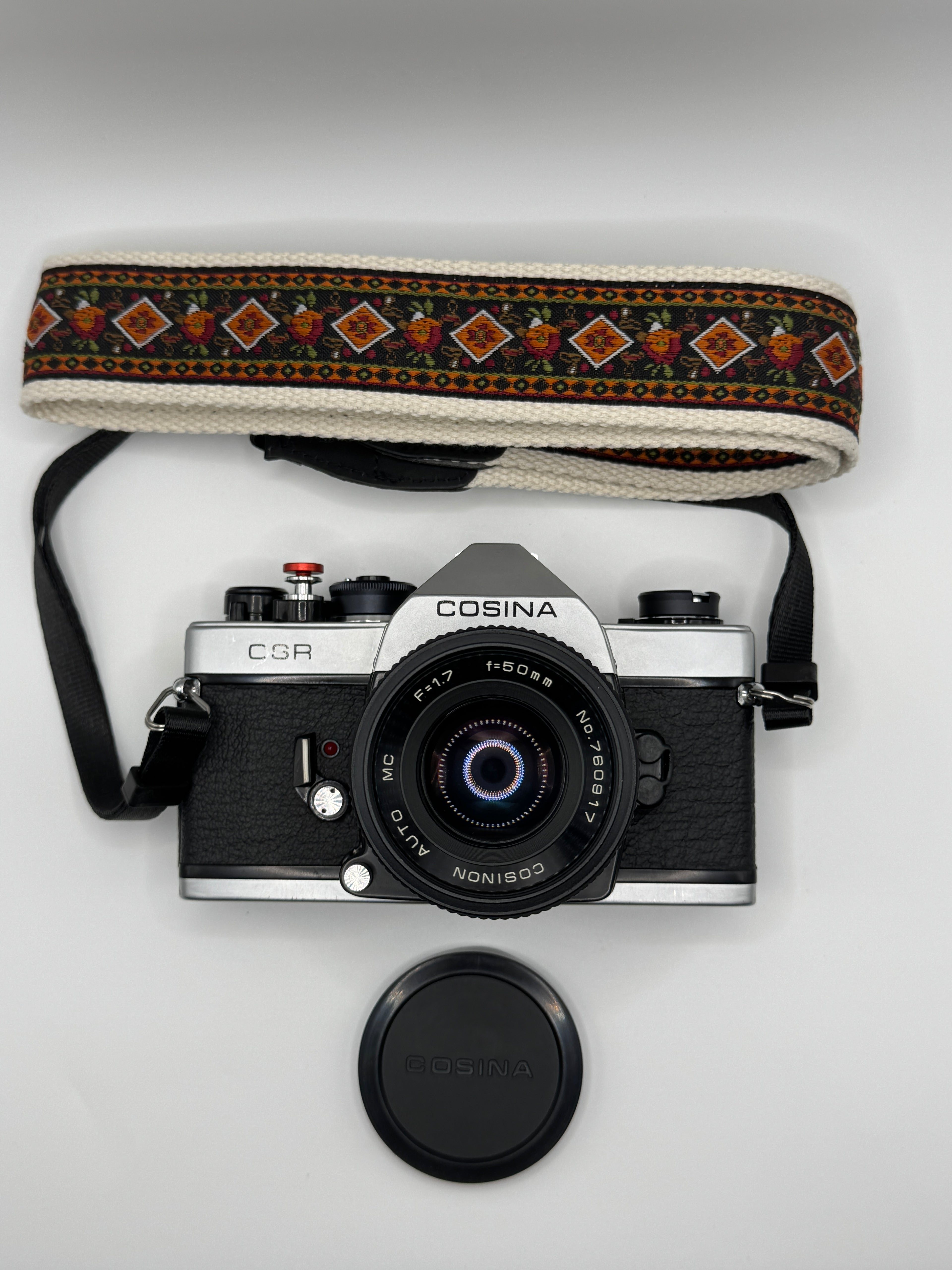 Cosina CSR 35mm Film Camera + 50mm f/1.7 Lens
Fully Tested | Excellent Condition | Ready to Shoot