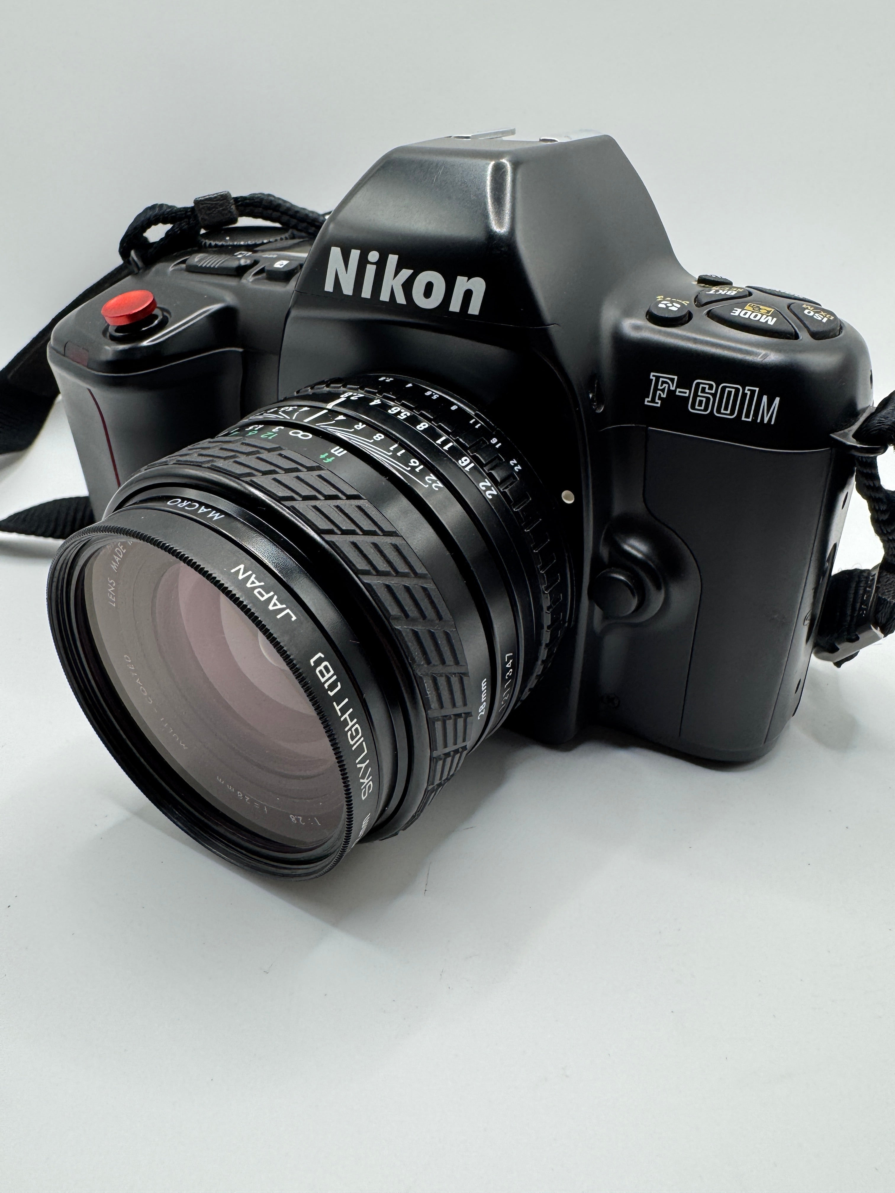 Nikon F-601M 35mm Film Camera with Sigma Mini-Wide II 28mm f/2.8 Macro Lens