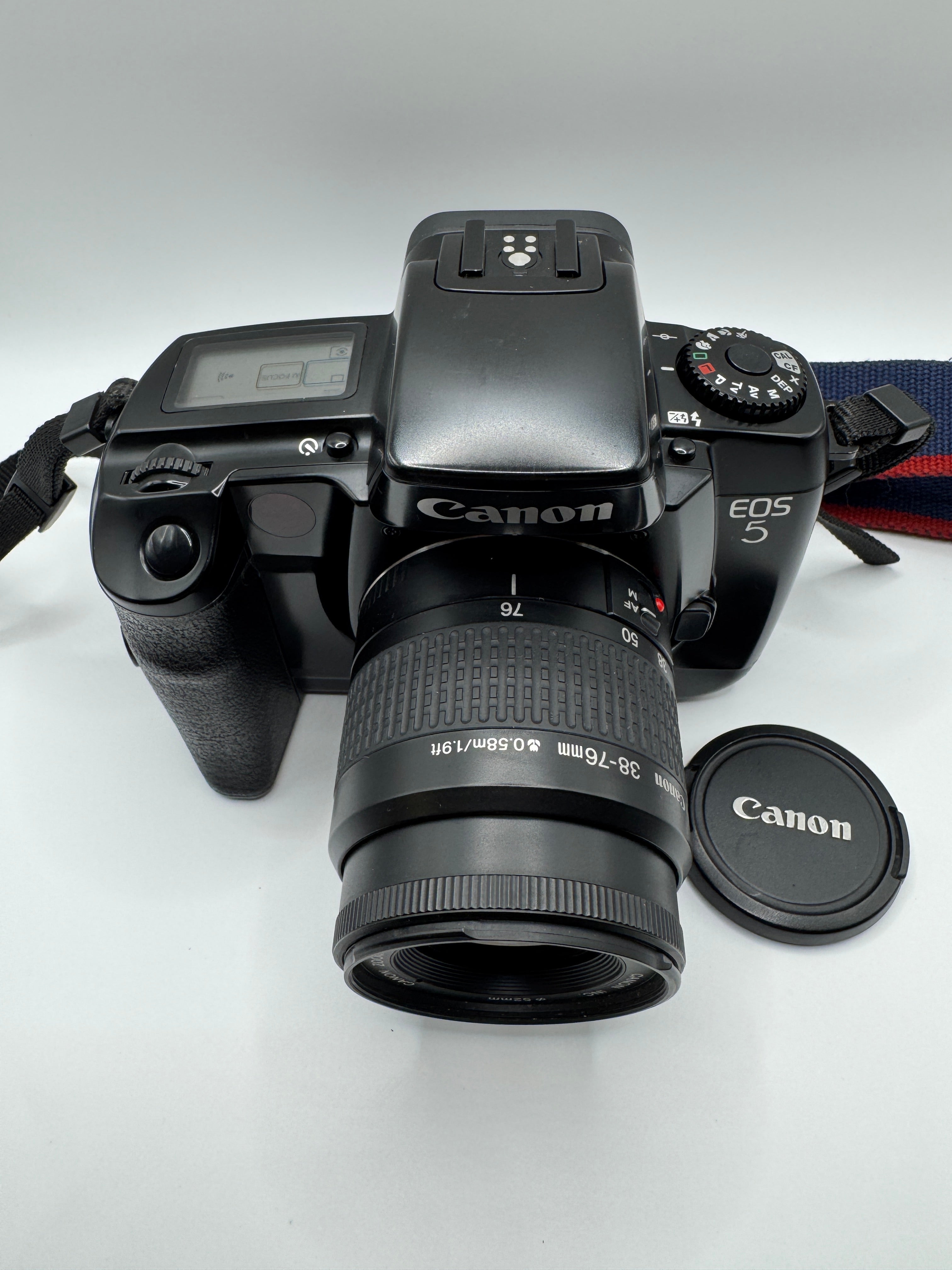 Canon EOS 5 35mm Film Camera + Canon 38–76mm Zoom Lens

Fully Tested | Excellent Condition | Ready to Shoot