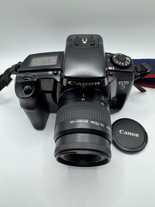 Canon EOS 5 35mm Film Camera + Canon 38–76mm Zoom Lens

Fully Tested | Excellent Condition | Ready to Shoot