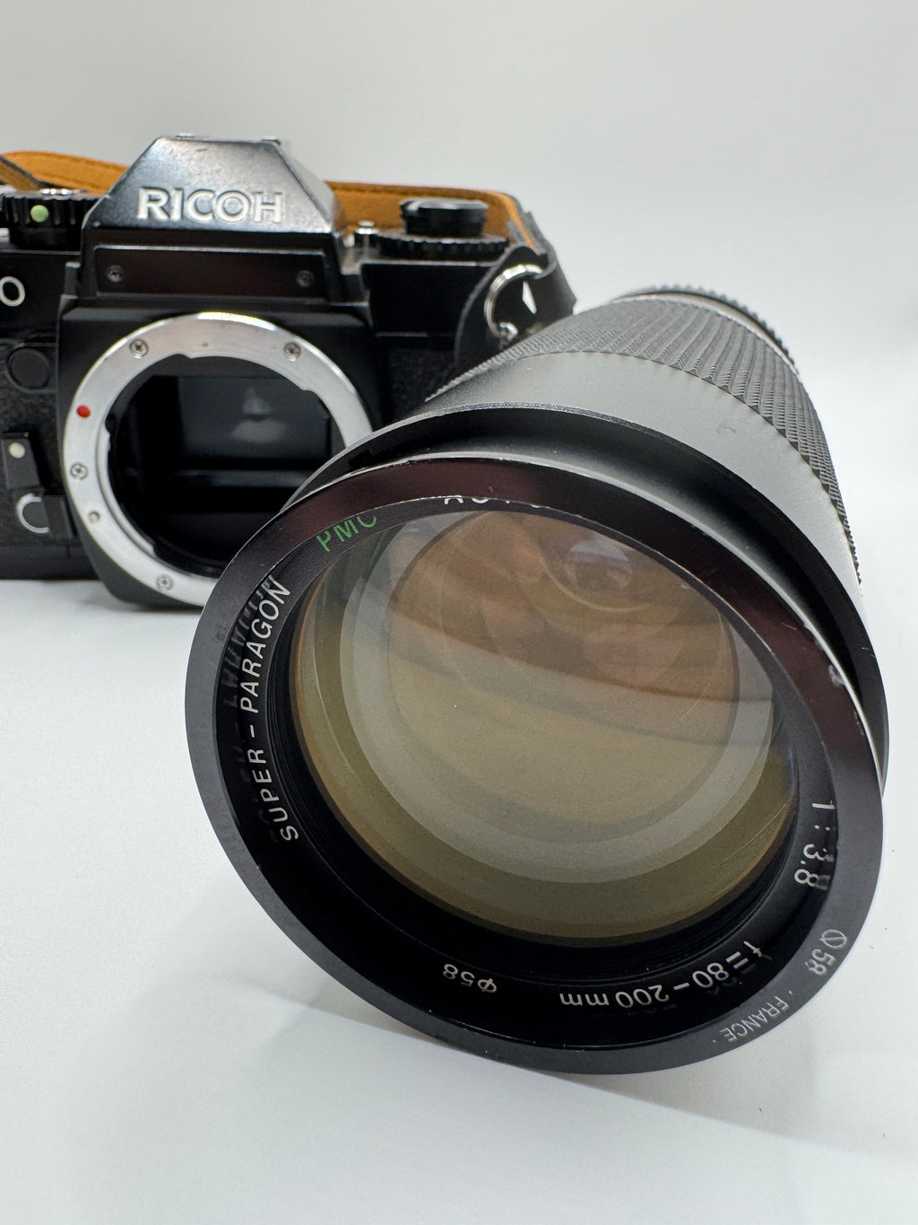 Ricoh KR-10 35mm Film Camera + Paragon 80–200mm f/3.8 Zoom Lens Fully Tested | Very Good Condition | Ready to Shoot
