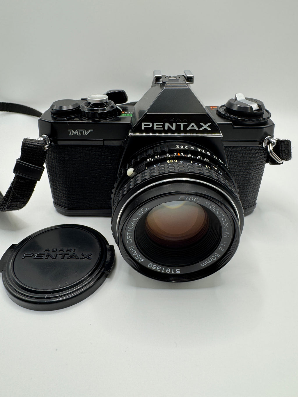 Pentax MV 35mm Film Camera + SMC Pentax-M 50mm f/2 Lens

Fully Tested | Fresh Batteries Included | Excellent Vintage Condition | Ready to Shoot