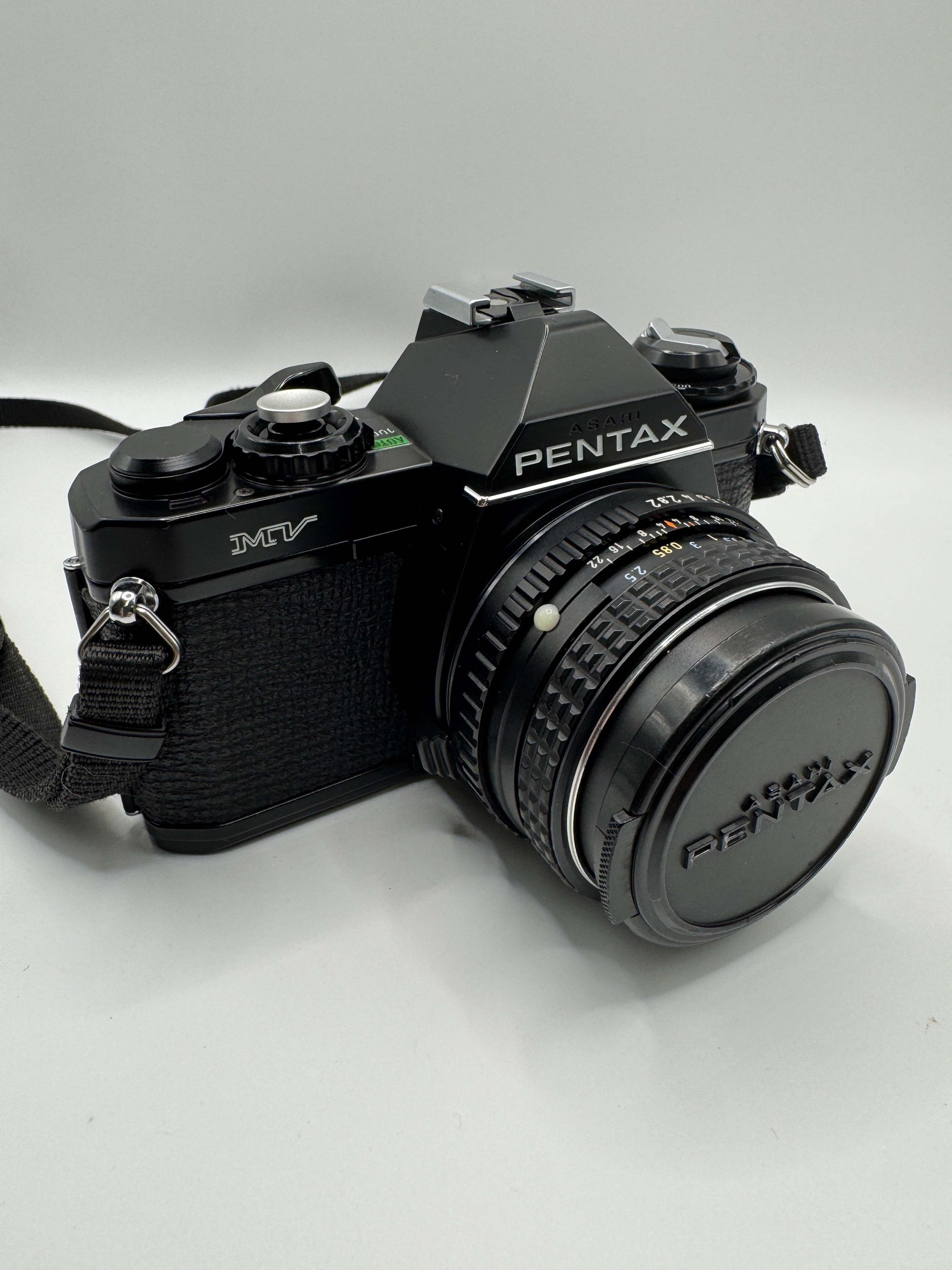 Pentax MV 35mm Film Camera + SMC Pentax-M 50mm f/2 Lens

Fully Tested | Fresh Batteries Included | Excellent Vintage Condition | Ready to Shoot