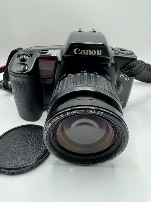 Canon EOS 10 35mm Film Camera + Canon EF 35–105mm Zoom Lens Fully Tested | Fresh Batteries Included | Excellent Condition | Ready to Shoot