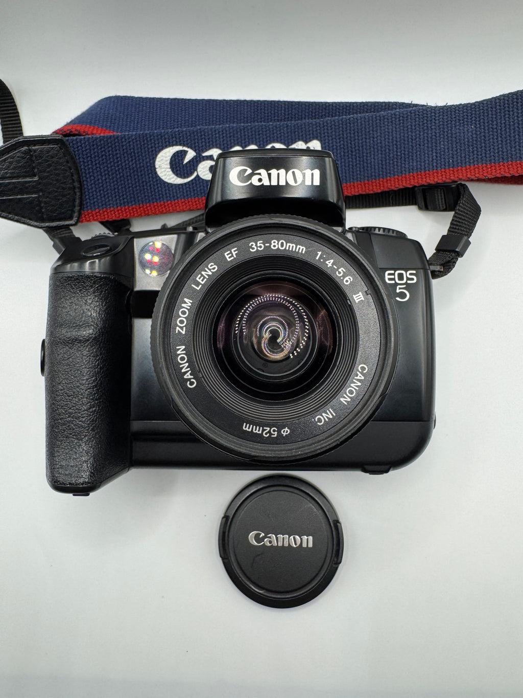 Canon EOS 5 35mm Film Camera + Canon 38–76mm Zoom Lens

Fully Tested | Excellent Condition | Ready to Shoot