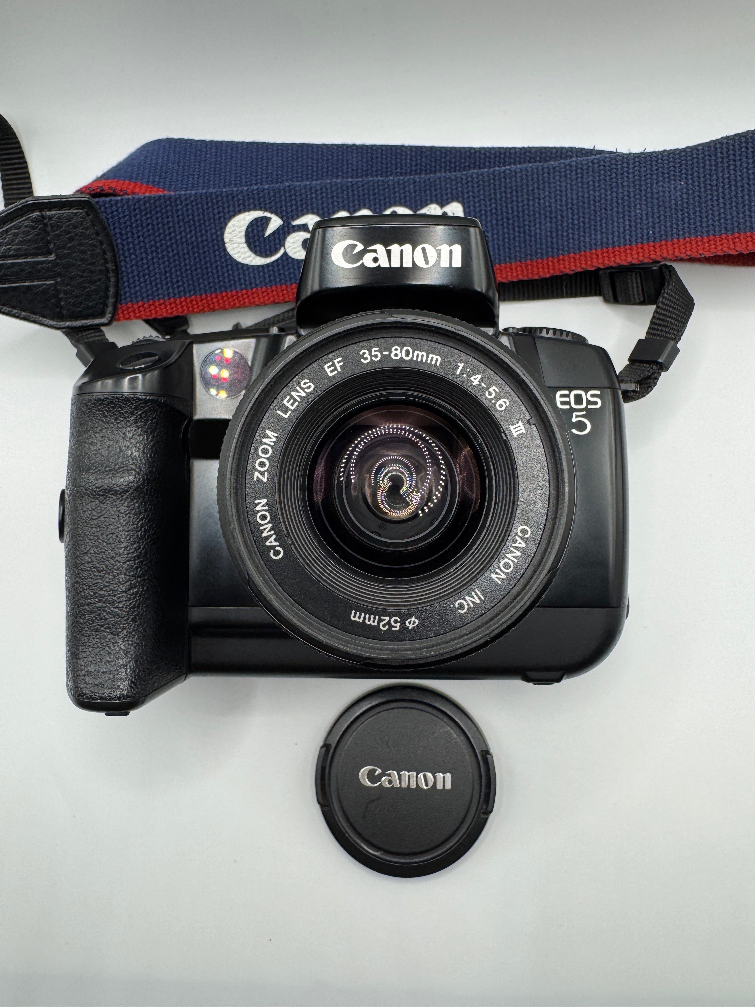 Canon EOS 5 35mm Film Camera + Canon 38–76mm Zoom Lens

Fully Tested | Excellent Condition | Ready to Shoot