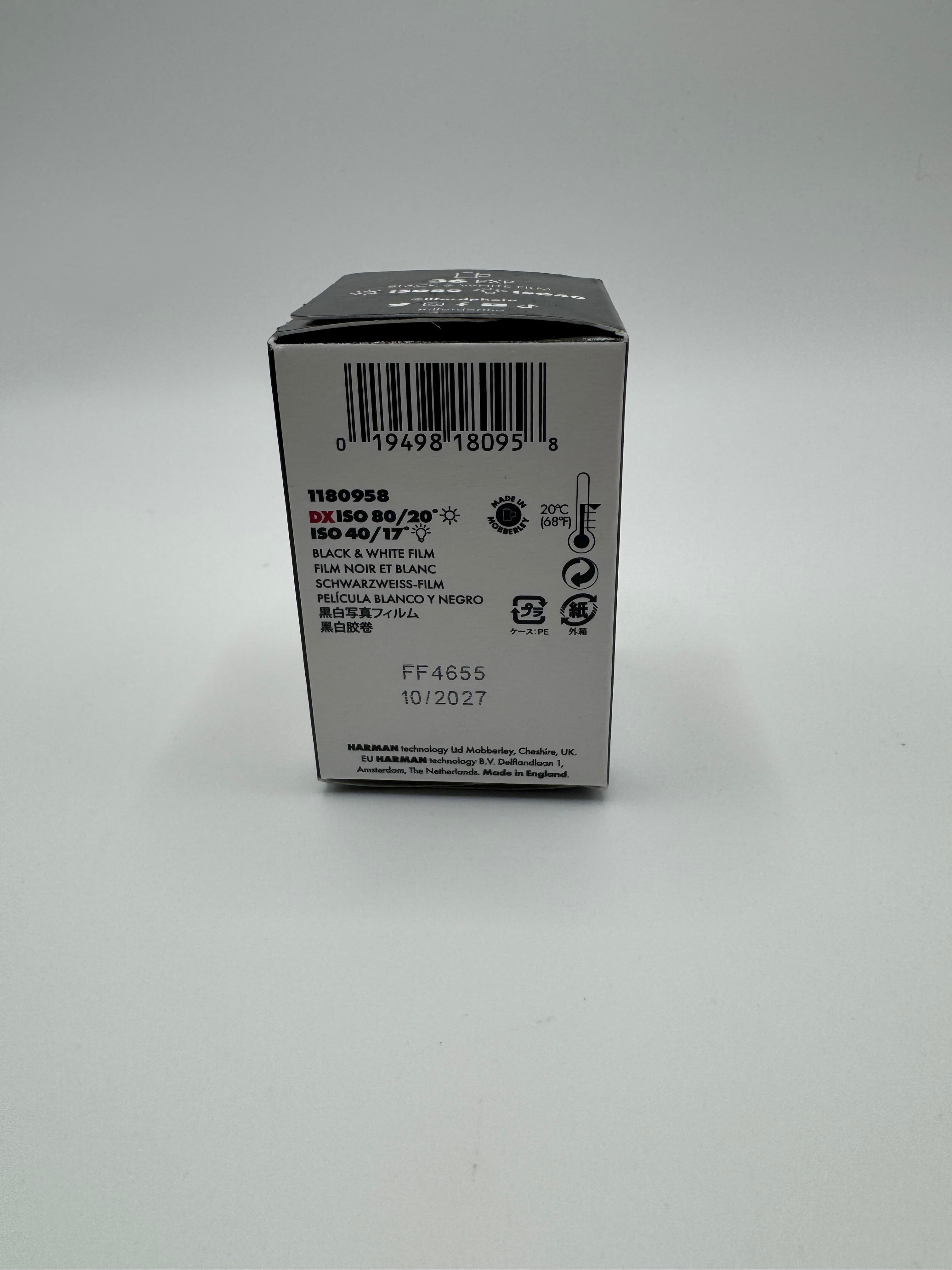 Ilford Ortho Plus ISO 80 35mm Black and White Film 36 Exp