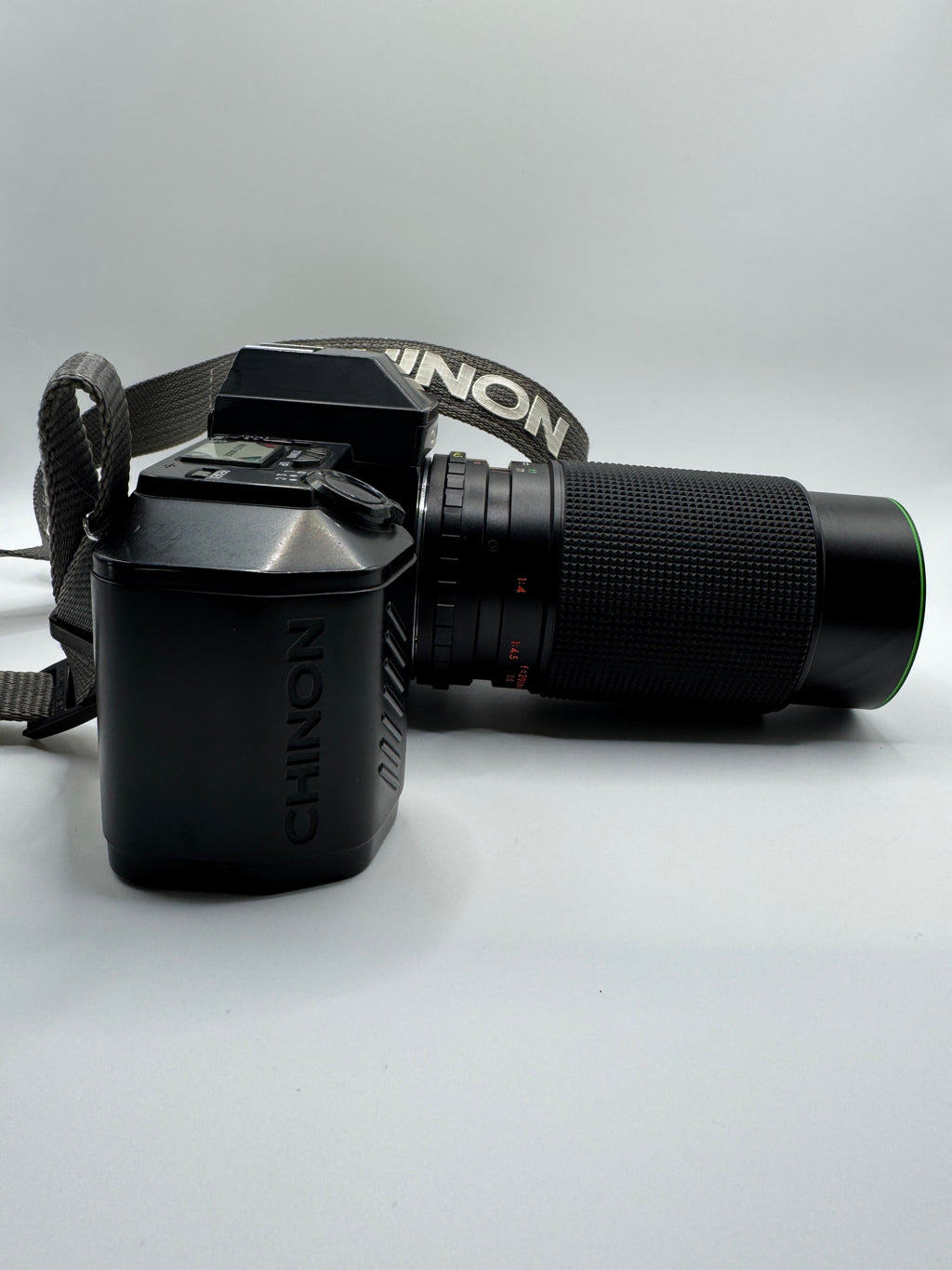 Chinon CP-7m 35mm Film Camera + Hanimex 80–200mm f/4.5 Zoom Lens Fully Tested | Excellent Condition | Ready to Shoot