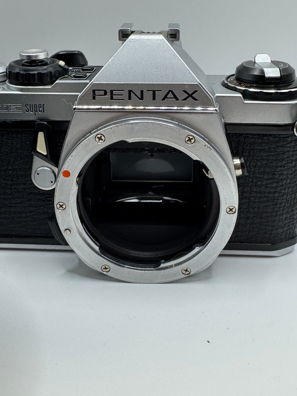 Pentax ME Super 35mm Film Camera with Hanimex 28–70mm Macro Zoom Lens