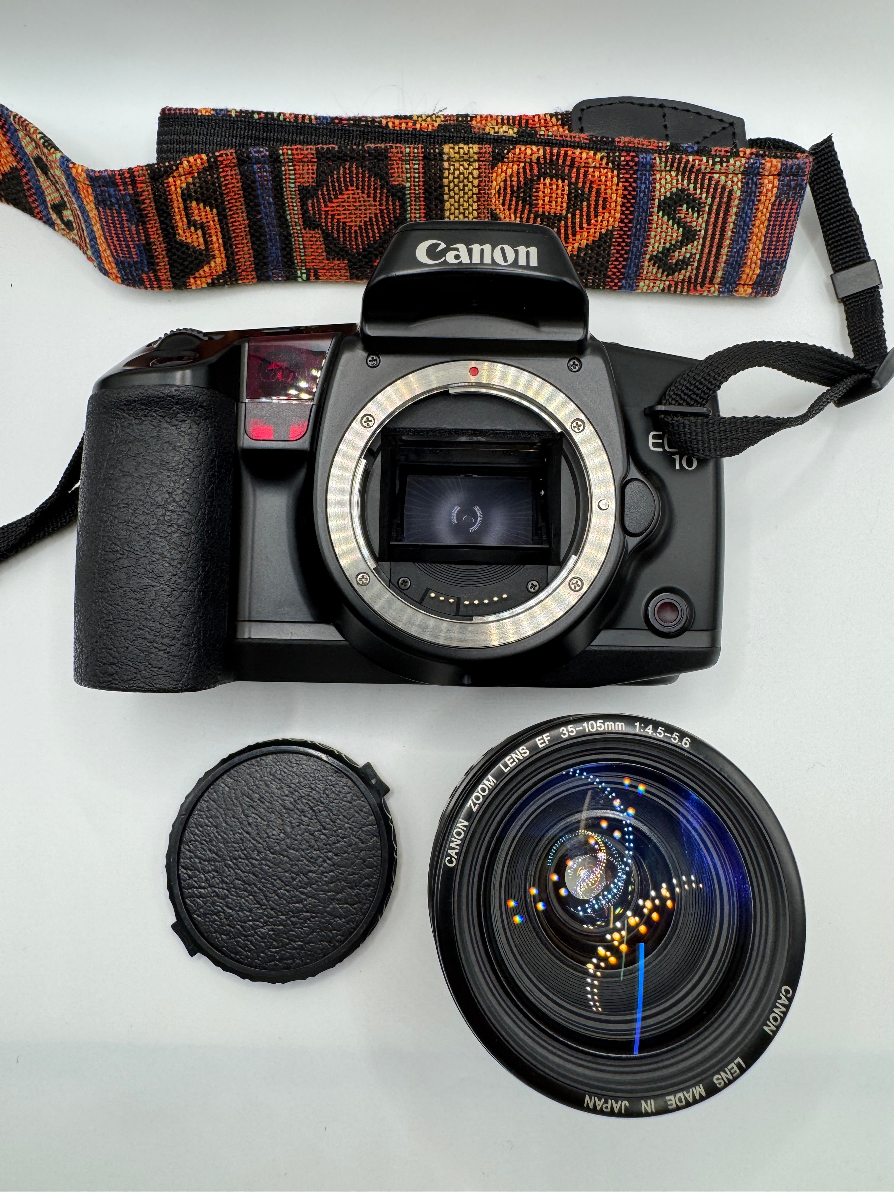 Canon EOS 10 35mm Film Camera + Canon EF 35–105mm Zoom Lens Fully Tested | Fresh Batteries Included | Excellent Condition | Ready to Shoot