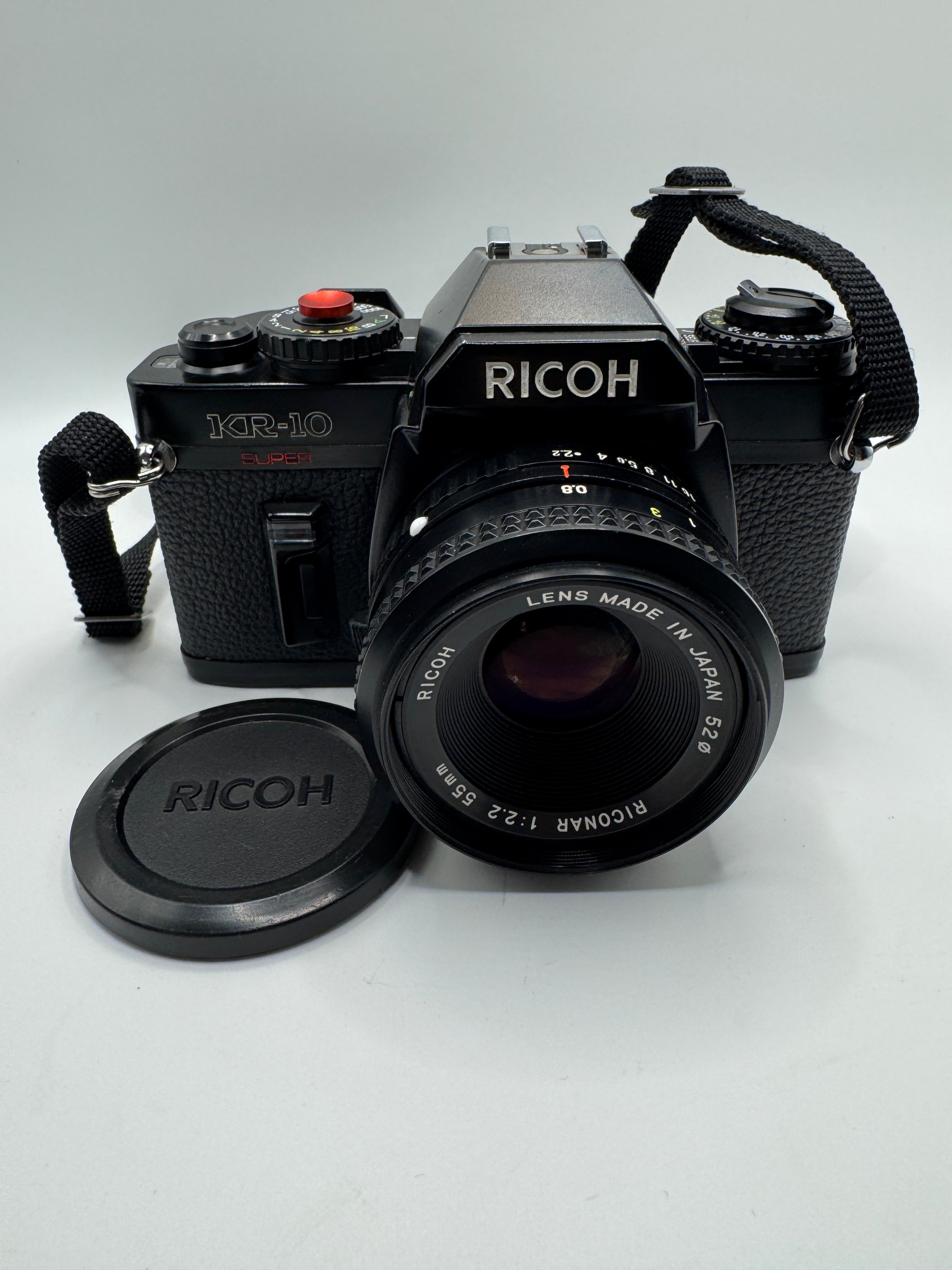 Ricoh KR-10 Super 35mm Film Camera + Ricoh Riconar 55mm f/2.2 Lens (Boxed) Fully Tested | Excellent Condition | Complete Kit