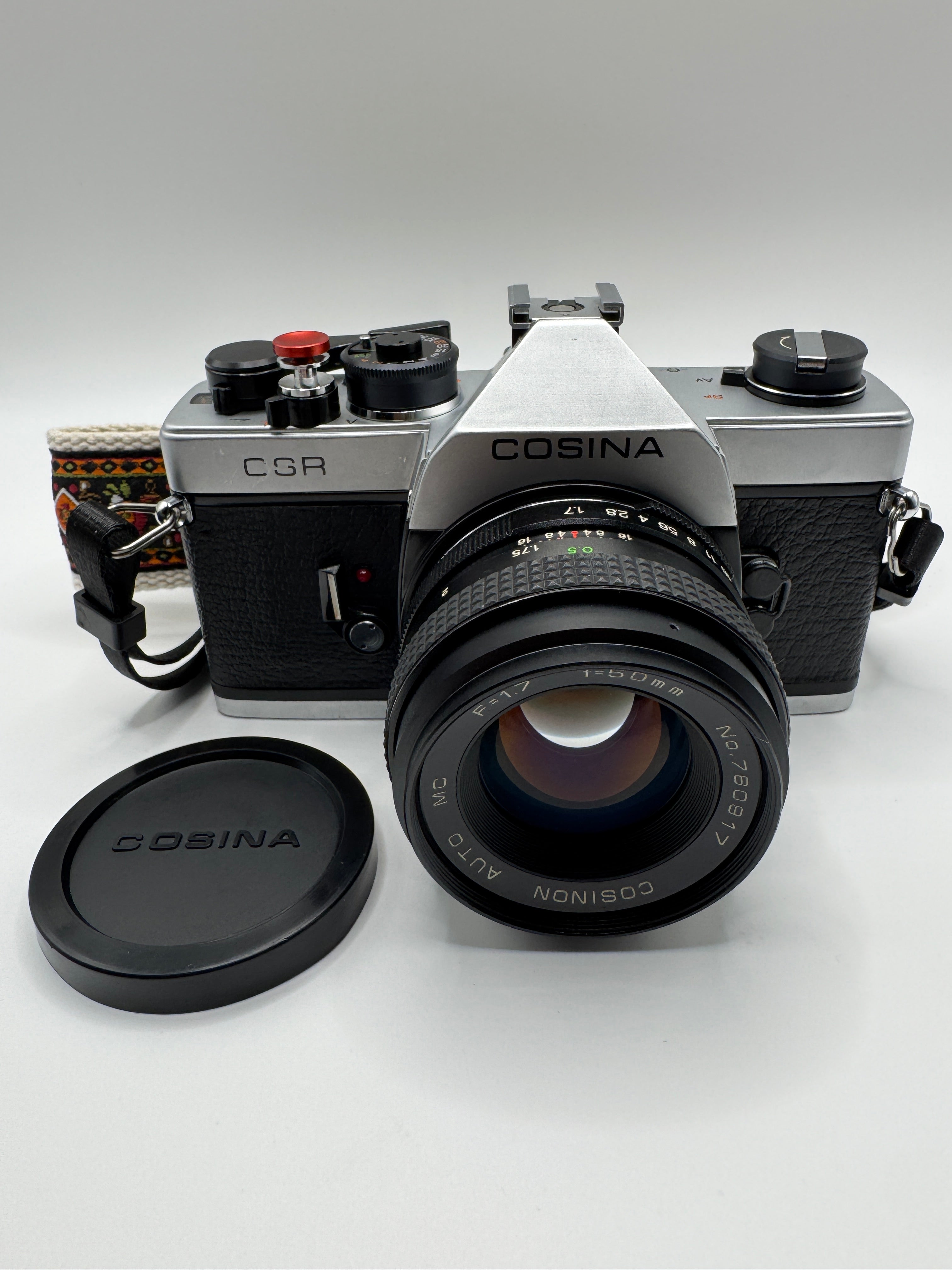 Cosina CSR 35mm Film Camera + 50mm f/1.7 Lens
Fully Tested | Excellent Condition | Ready to Shoot