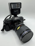 Pentax P30 35mm Film Camera + Zoom Macro Lens + Soligor Flash
Fully Tested | Excellent Condition | Complete Starter Kit