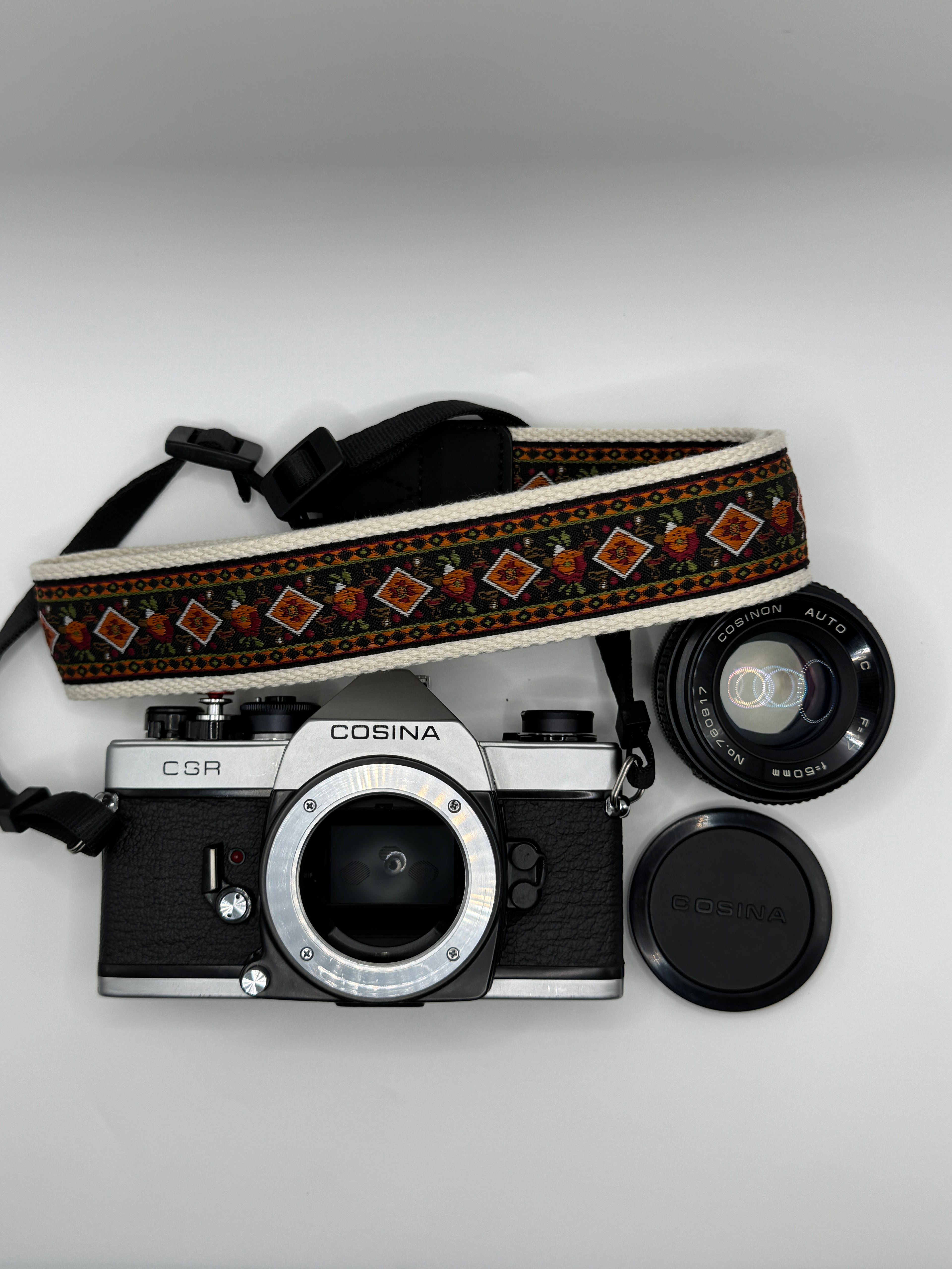 Cosina CSR 35mm Film Camera + 50mm f/1.7 Lens
Fully Tested | Excellent Condition | Ready to Shoot