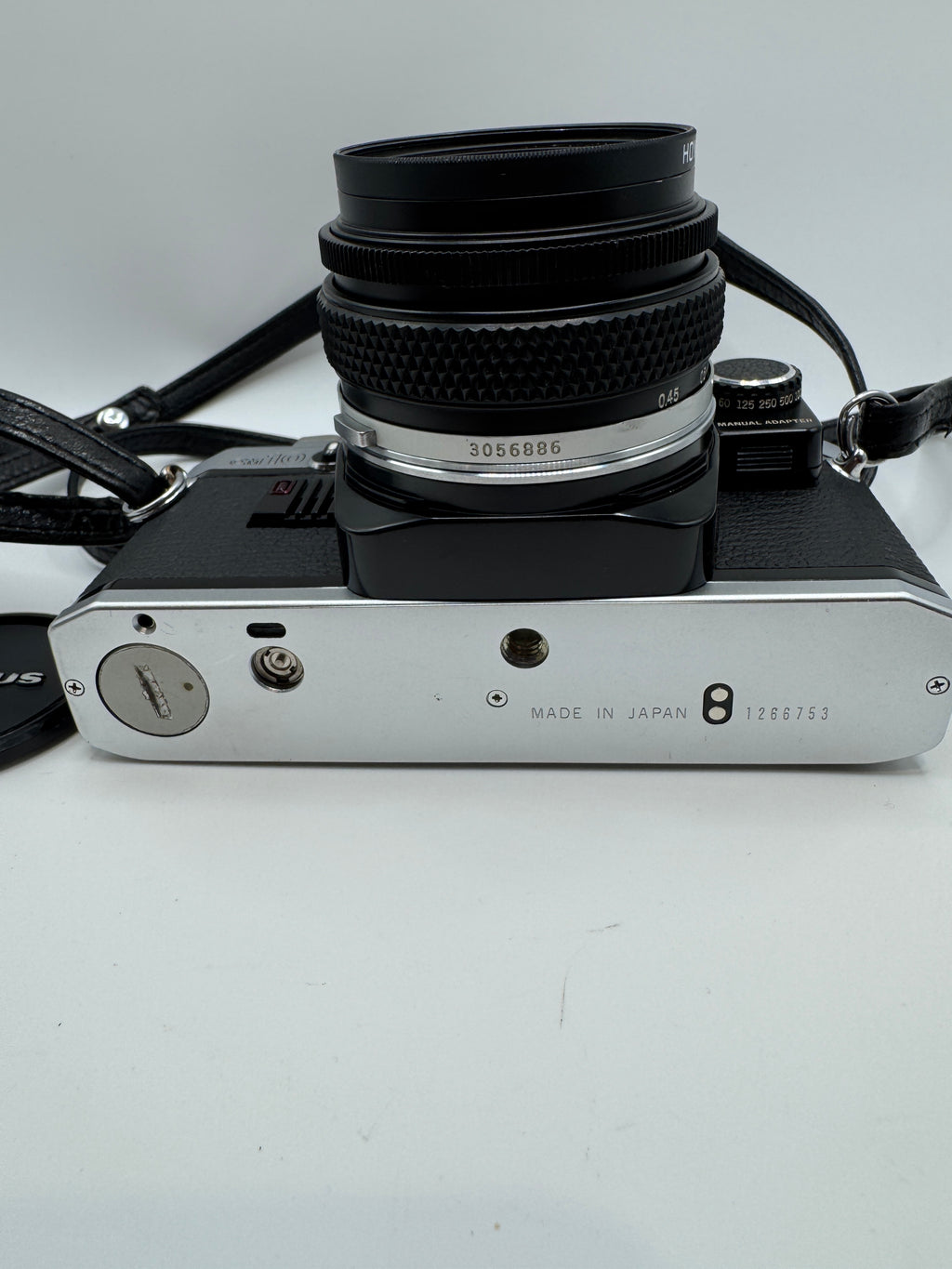 Olympus OM10 35mm Film Camera with Zuiko 50mm f/1.8 Lens Manual Adapter & Original Olympus Case