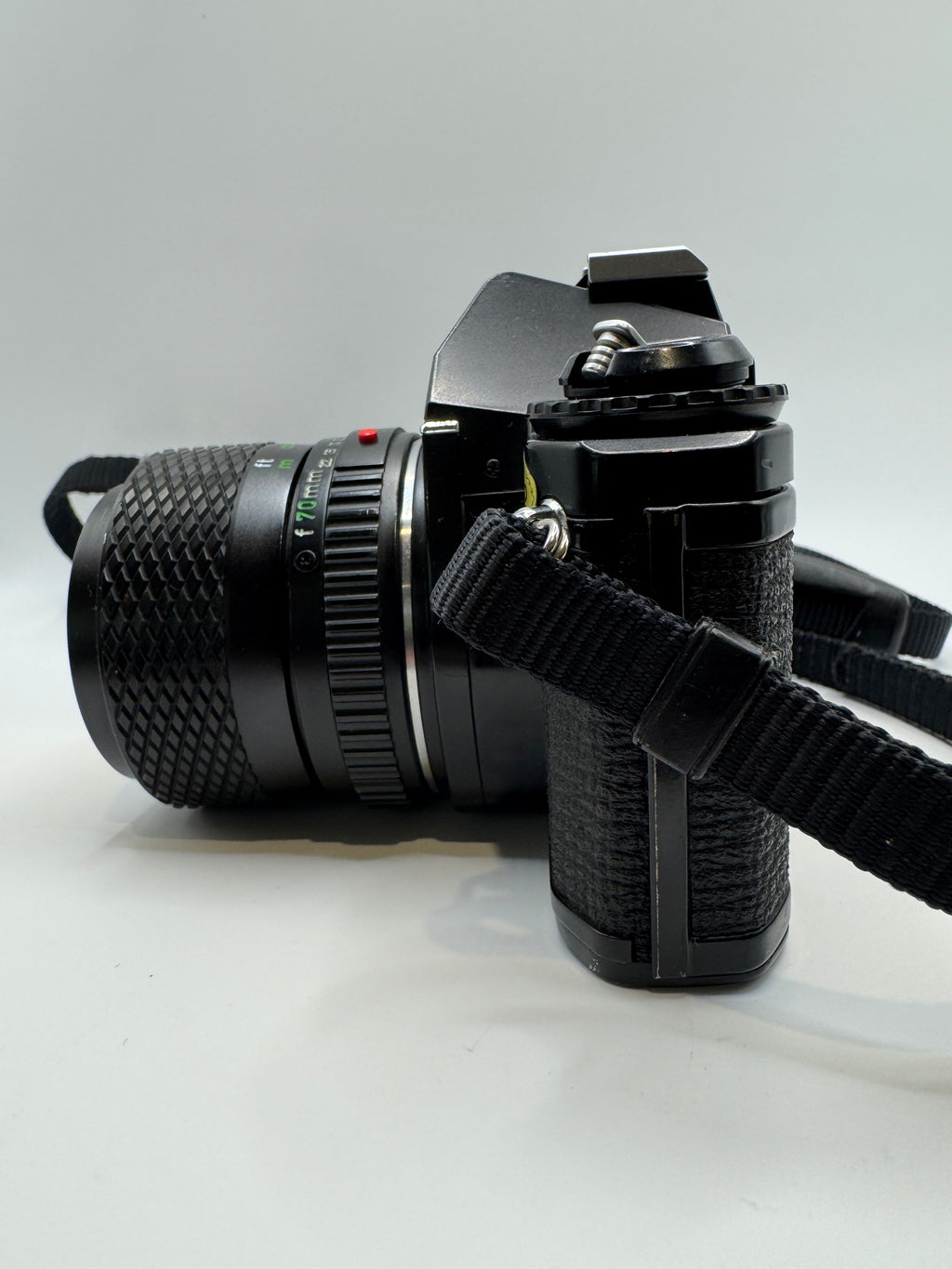 Pentax MV 35mm Film Camera with Profile Zoom 35–70mm Lens