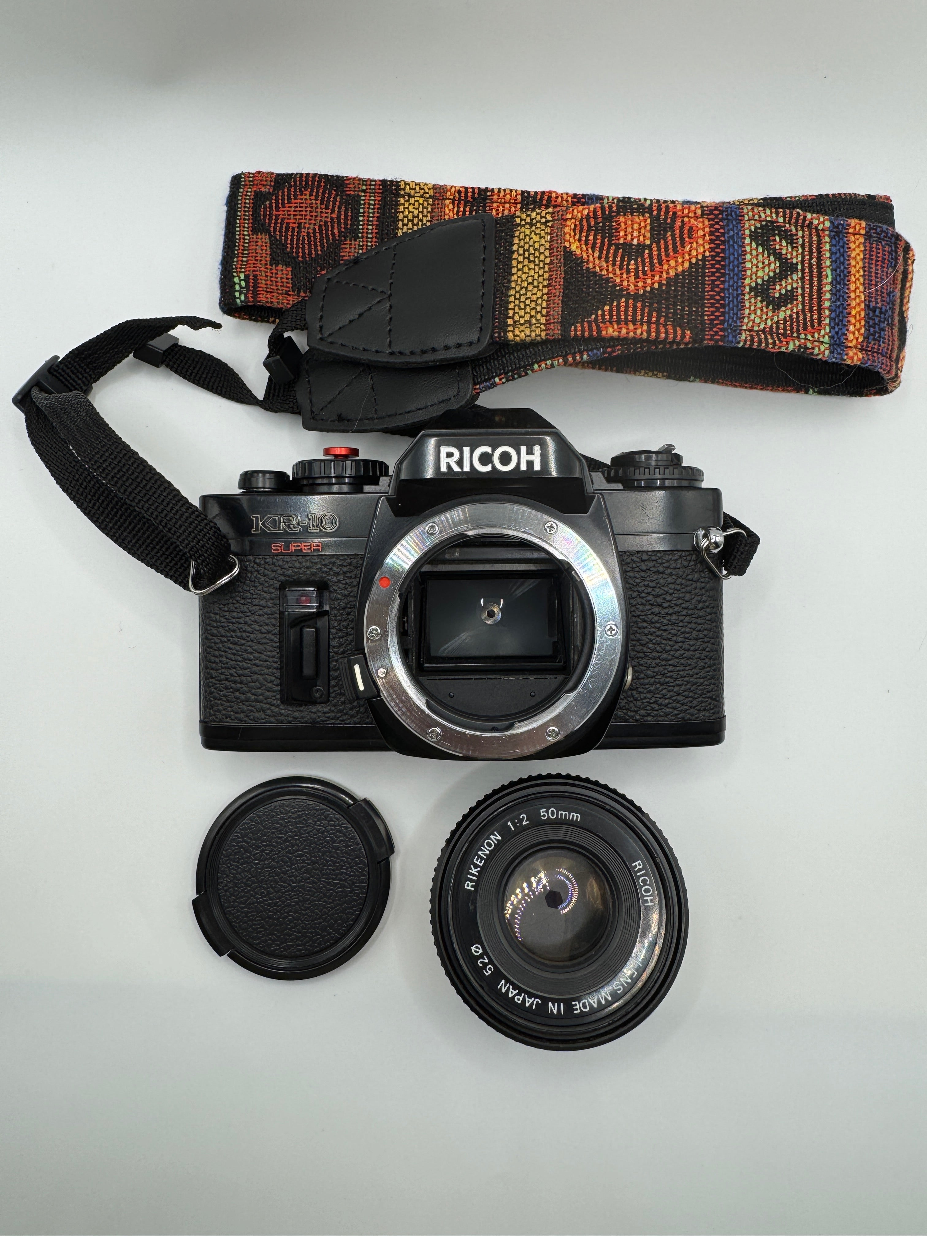 Ricoh KR-10 Super 35mm Film Camera + Rikenon 50mm f/2 Lens
Fully Tested | Excellent Condition | Ready to Shoot