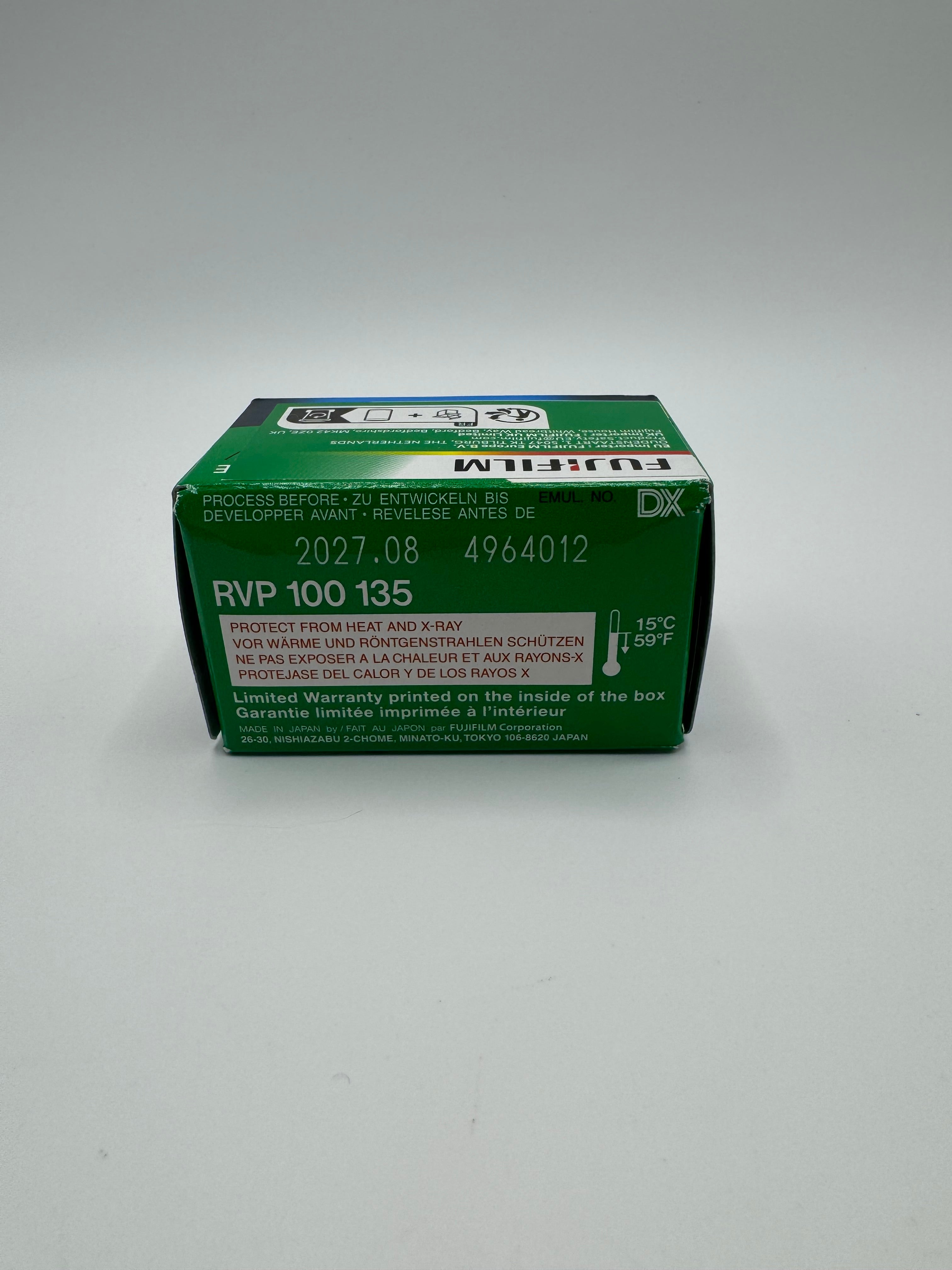 Fujichrome Velvia 100 35mm Colour Reversal Slide Film 36 Exp