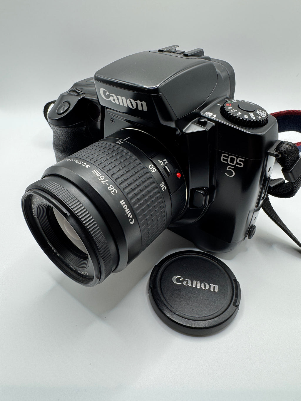Canon EOS 5 35mm Film Camera + Canon 38–76mm Zoom Lens

Fully Tested | Excellent Condition | Ready to Shoot