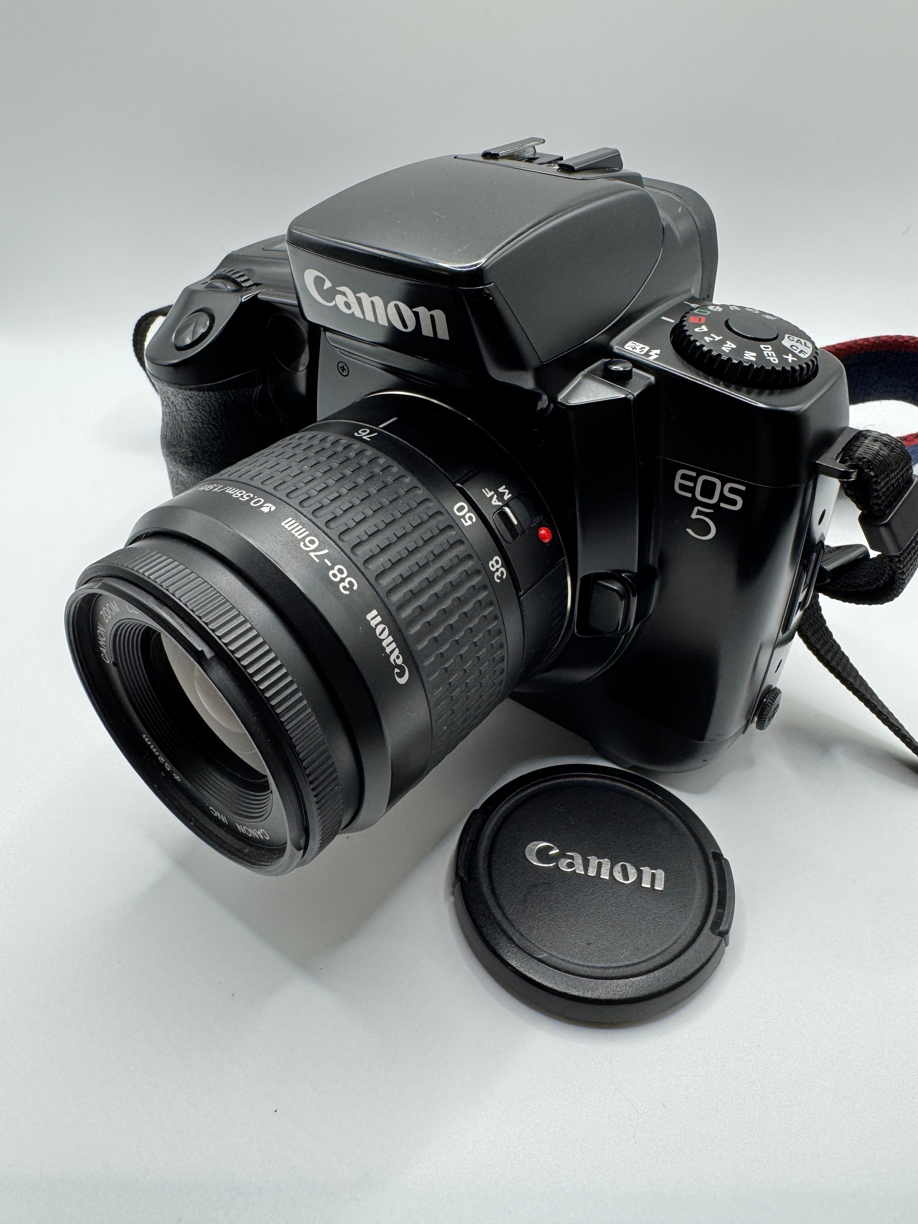 Canon EOS 5 35mm Film Camera + Canon 38–76mm Zoom Lens

Fully Tested | Excellent Condition | Ready to Shoot