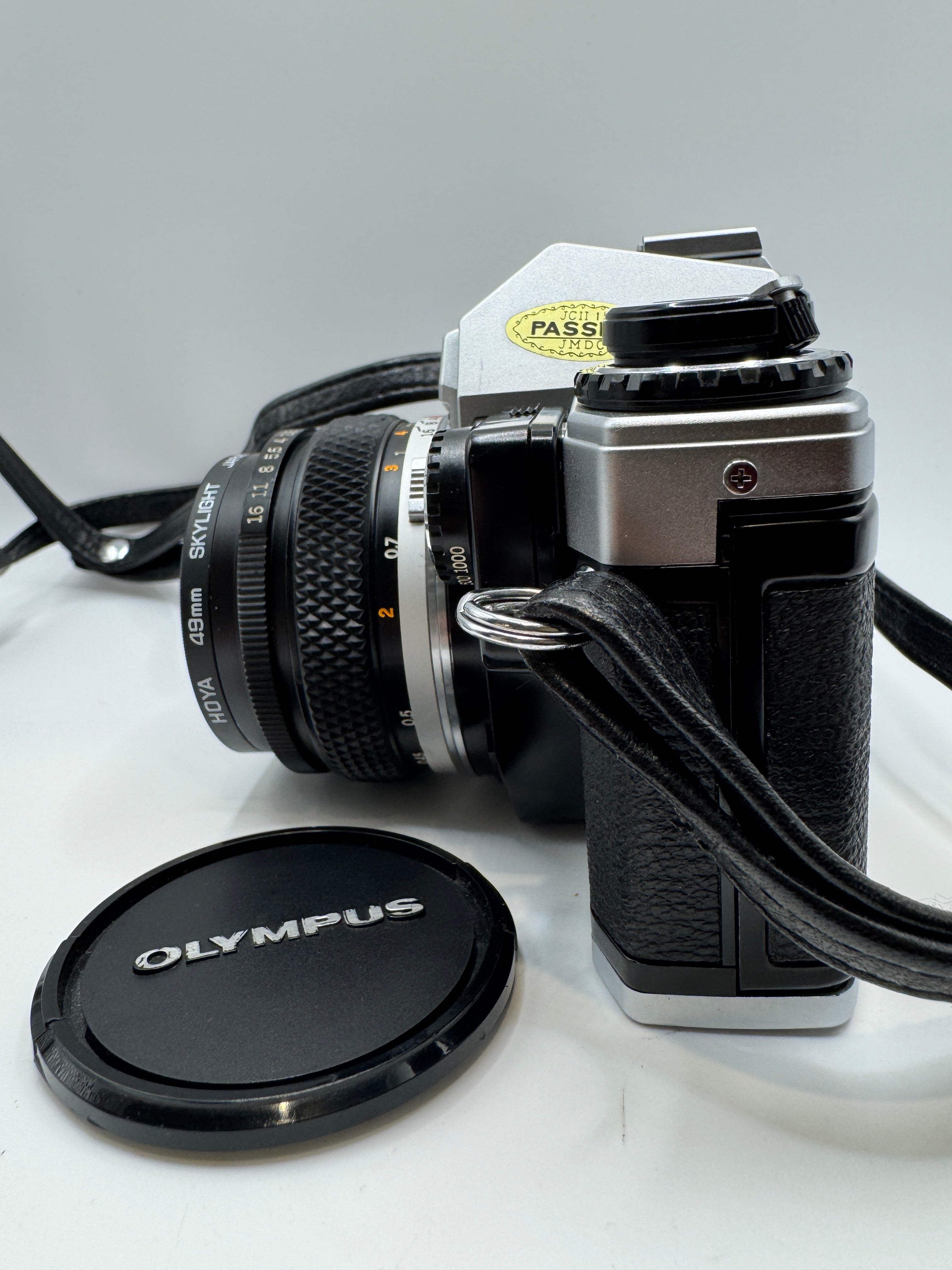 Olympus OM10 35mm Film Camera with Zuiko 50mm f/1.8 Lens Manual Adapter & Original Olympus Case