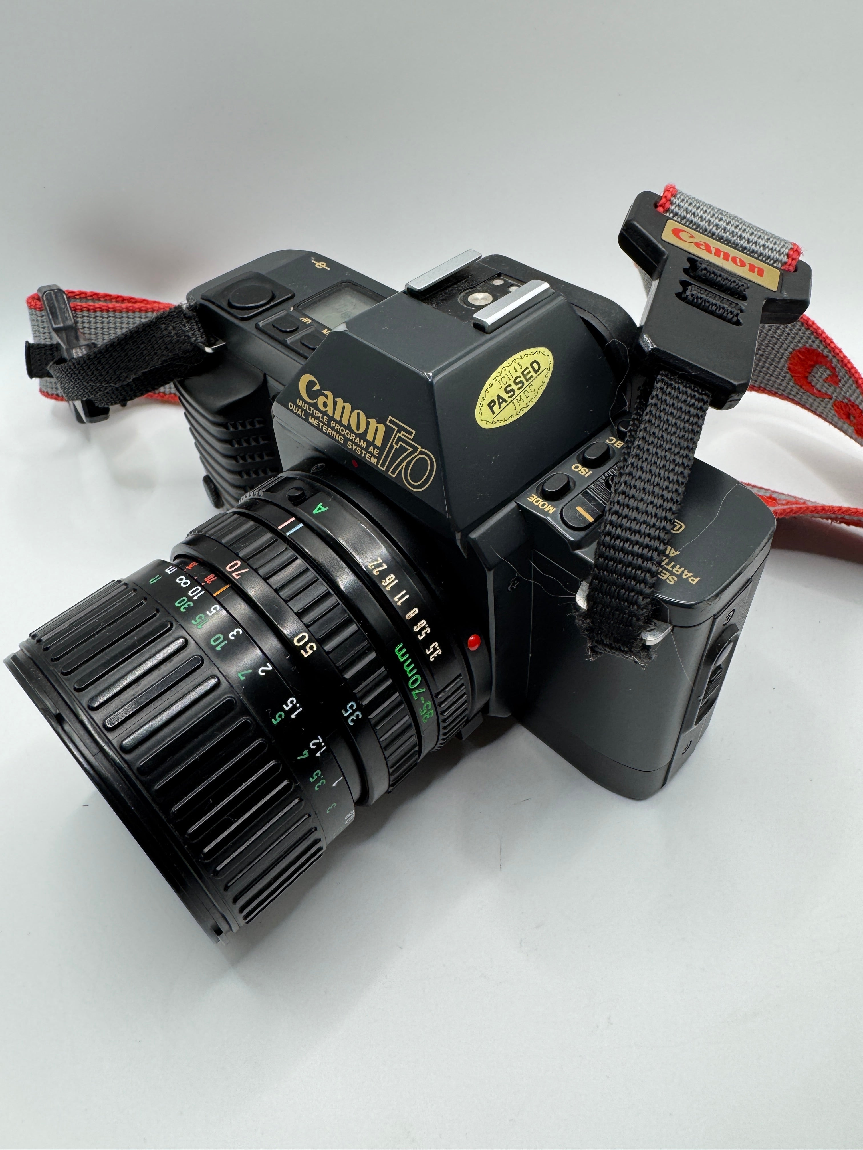 Canon T70 European Camera of the Year Edition with Canon FD 35-70mm Lens