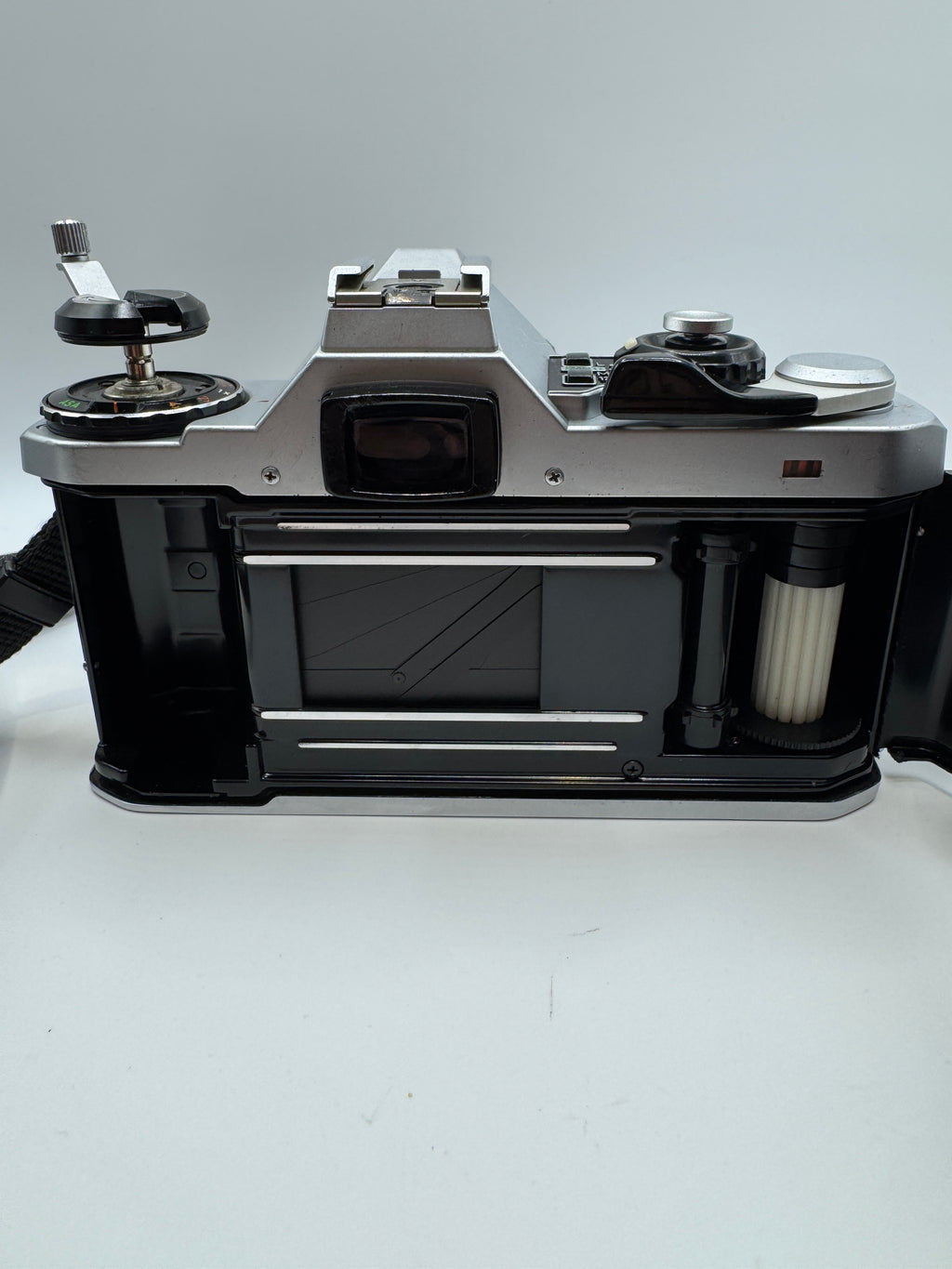 Pentax ME Super 35mm Film Camera with Hanimex 28–70mm Macro Zoom Lens