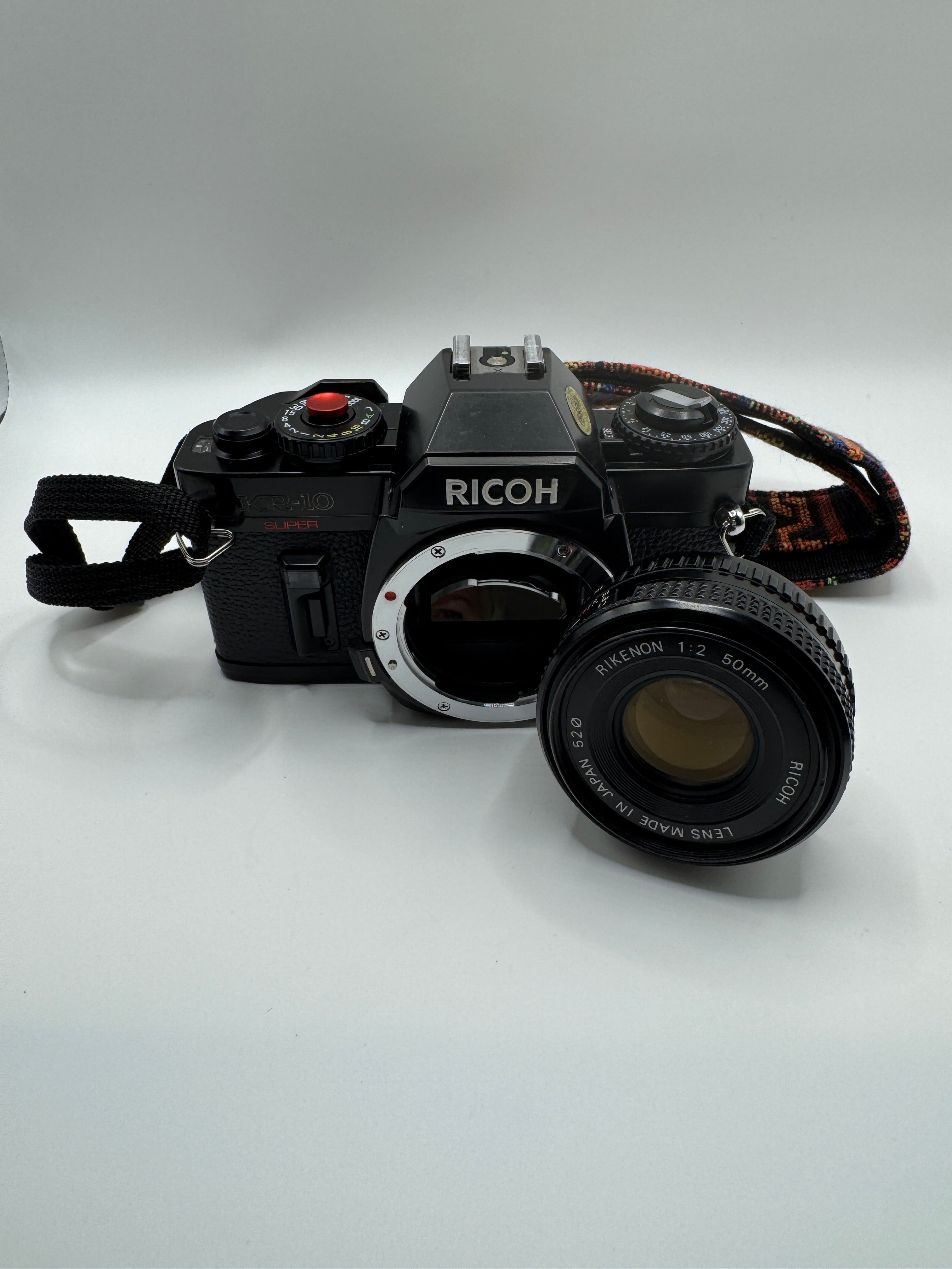 Ricoh KR-10 Super 35mm Film Camera + Rikenon 50mm f/2 Lens
Fully Tested | Excellent Condition | Ready to Shoot