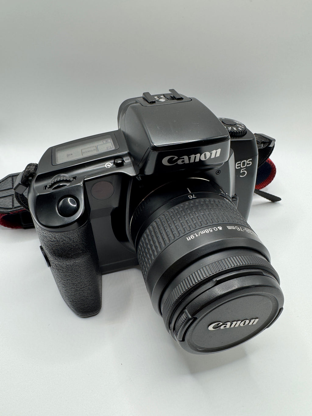 Canon EOS 5 35mm Film Camera + Canon 38–76mm Zoom Lens

Fully Tested | Excellent Condition | Ready to Shoot