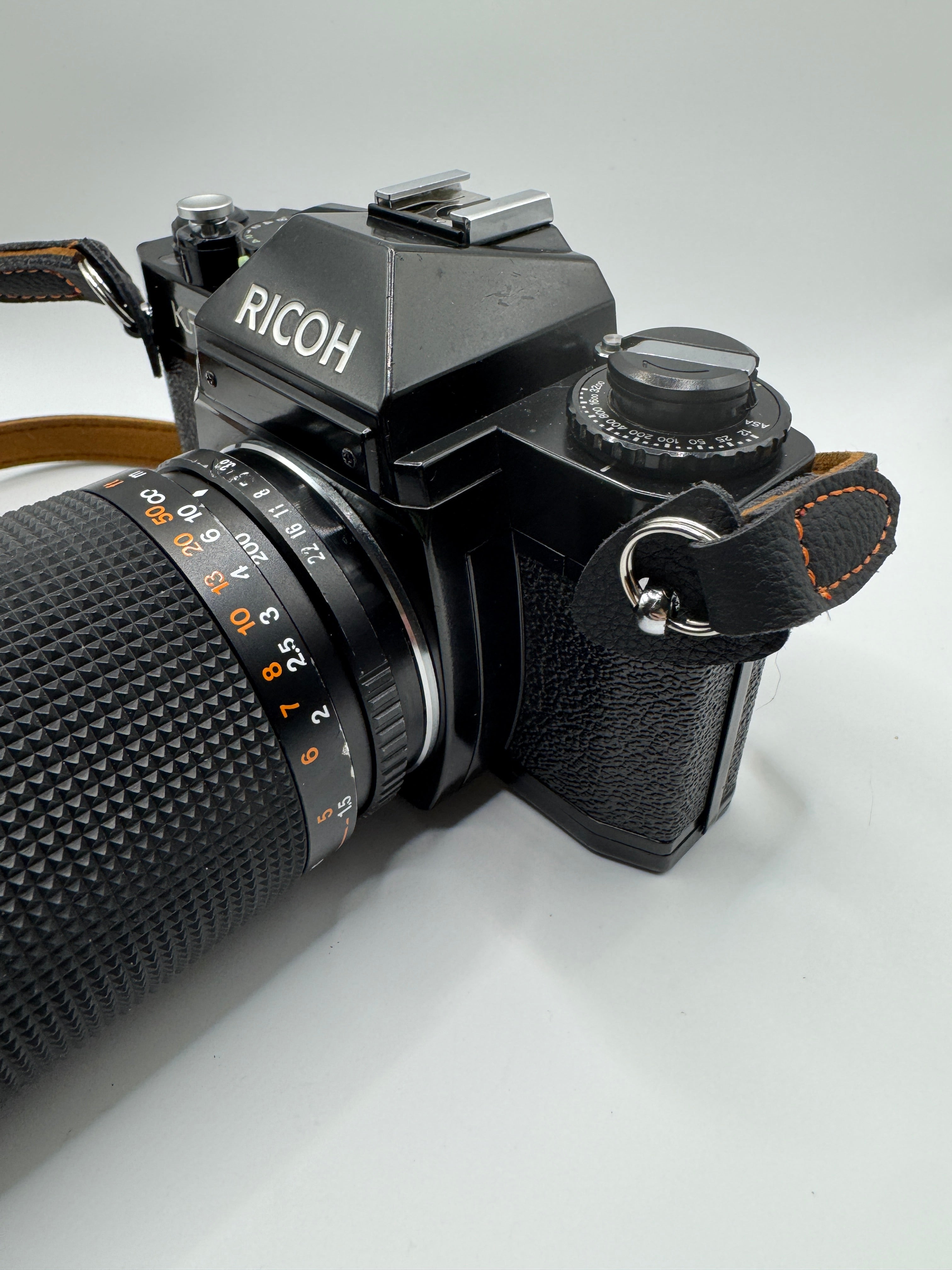 Ricoh KR-10 35mm Film Camera + Paragon 80–200mm f/3.8 Zoom Lens Fully Tested | Very Good Condition | Ready to Shoot