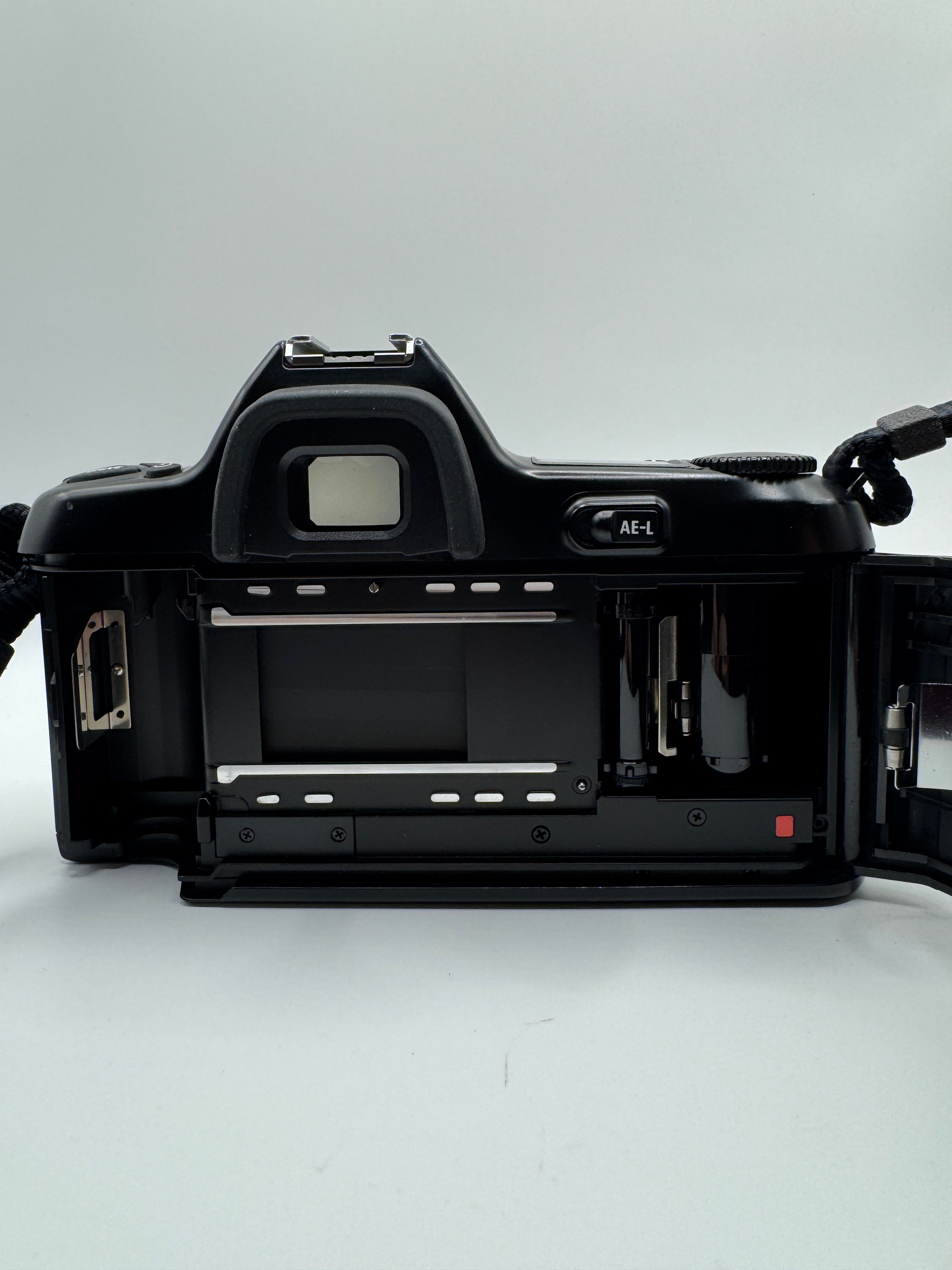 Nikon F-601M 35mm Film Camera with Sigma Mini-Wide II 28mm f/2.8 Macro Lens