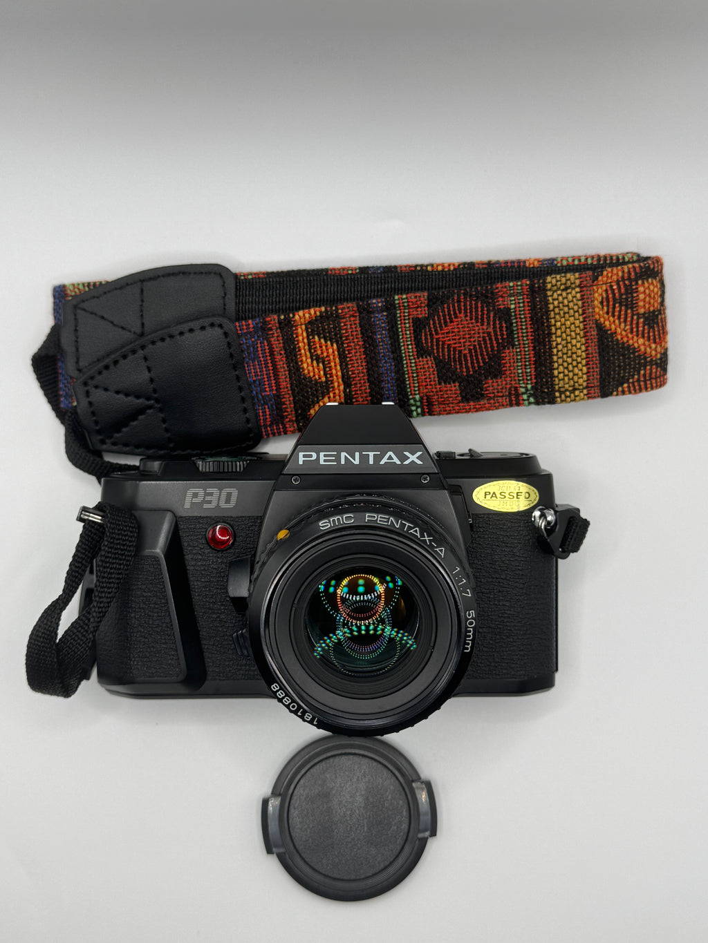 Pentax P30 35mm Film Camera + SMC Pentax-A 50mm f/1.7 Lens
Fully Tested | Very Good Condition | Ready to Shoot