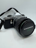 Pentax ME Super 35mm Film Camera with Hanimex 28–70mm Macro Zoom Lens
