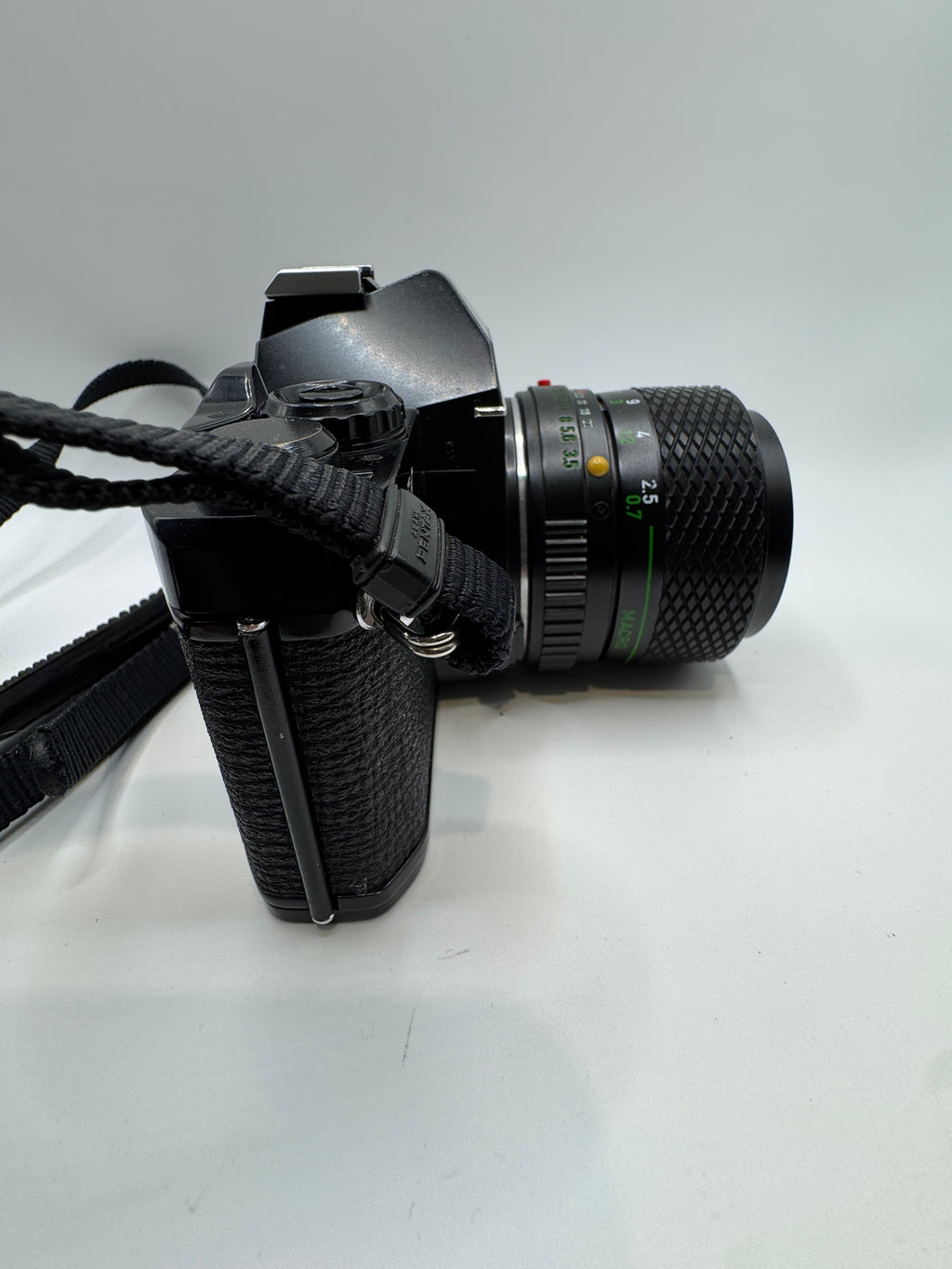 Pentax MV 35mm Film Camera with Profile Zoom 35–70mm Lens