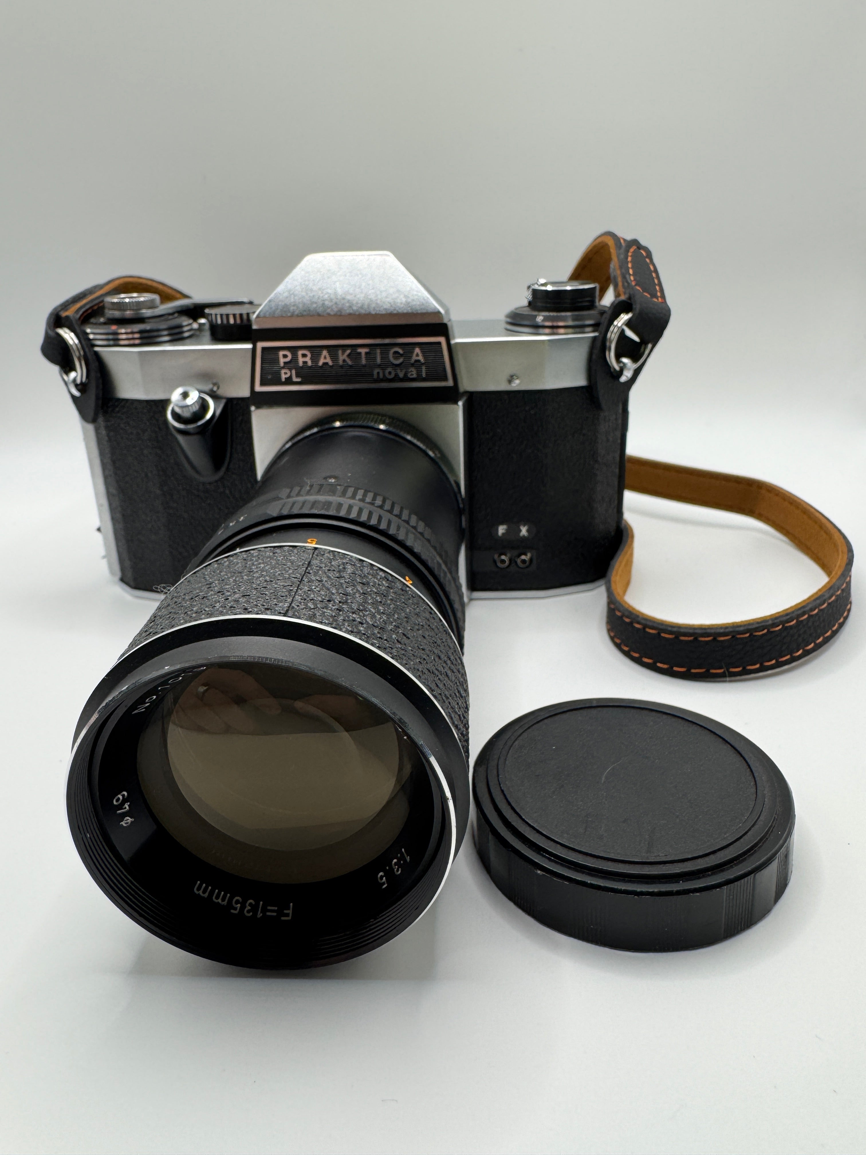 Praktica PL Nova I 35mm Film Camera + Photax 135mm f/3.5 Lens
Fully Tested | Excellent Condition | Fully Mechanical