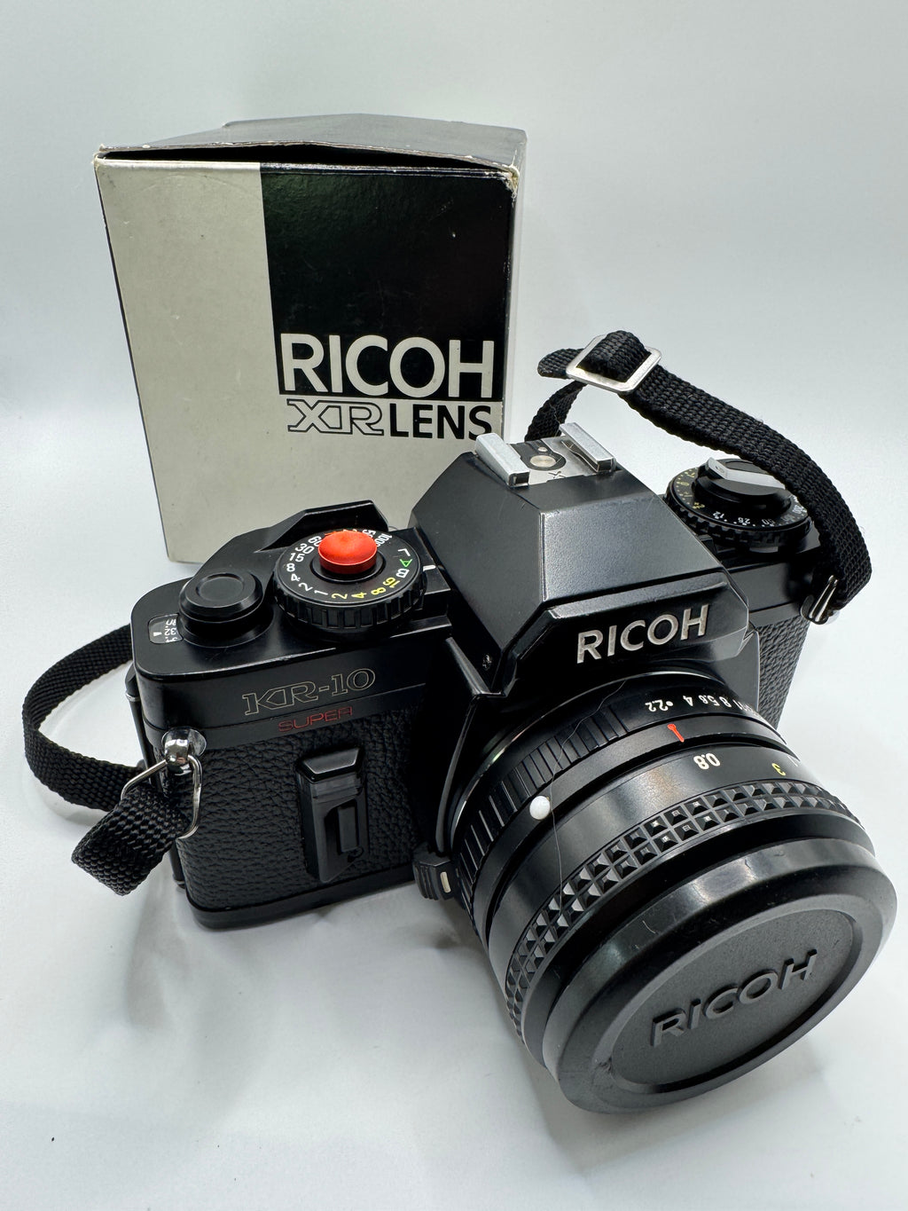Ricoh KR-10 Super 35mm Film Camera + Ricoh Riconar 55mm f/2.2 Lens (Boxed) Fully Tested | Excellent Condition | Complete Kit