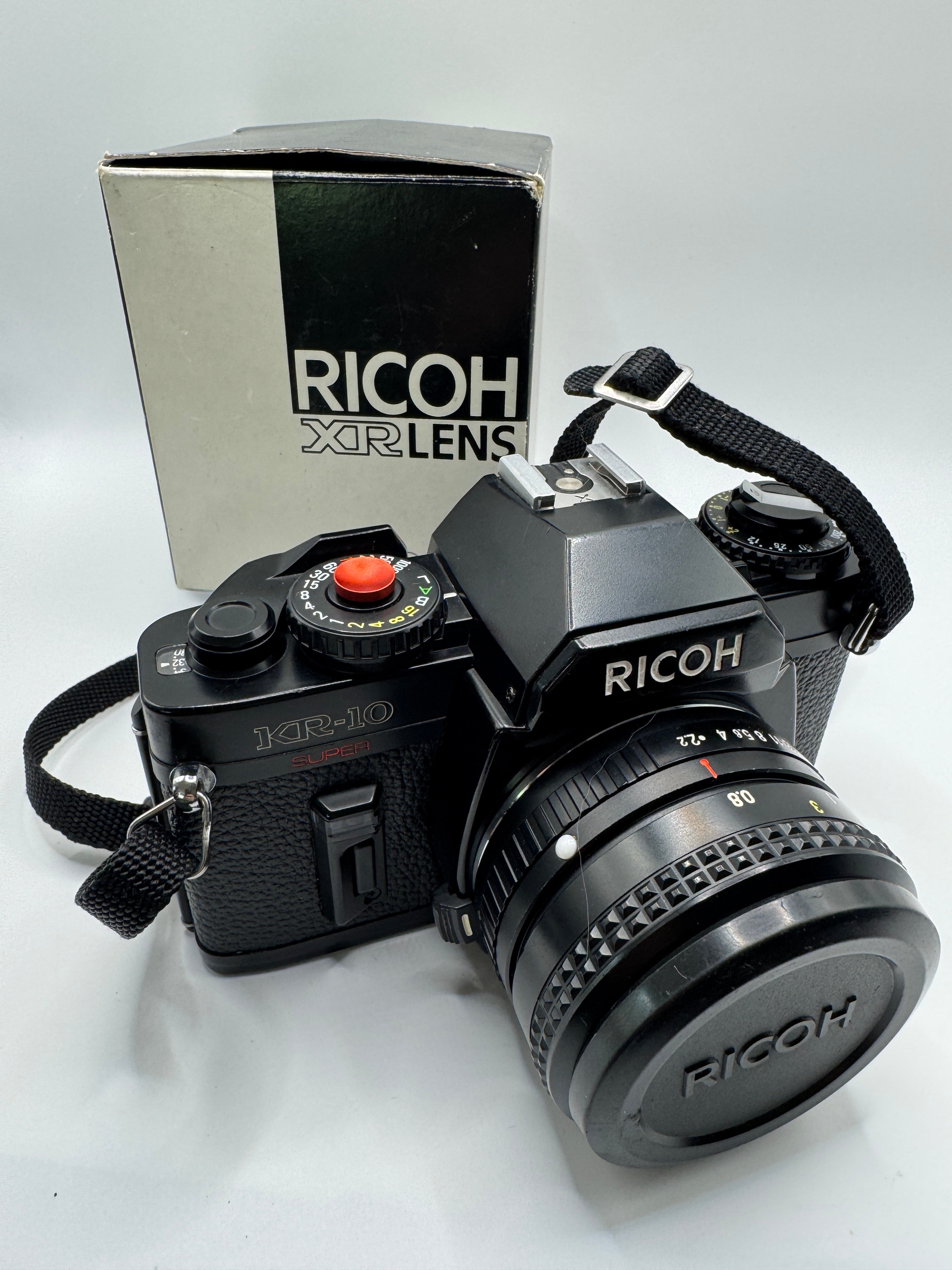 Ricoh KR-10 Super 35mm Film Camera + Ricoh Riconar 55mm f/2.2 Lens (Boxed) Fully Tested | Excellent Condition | Complete Kit