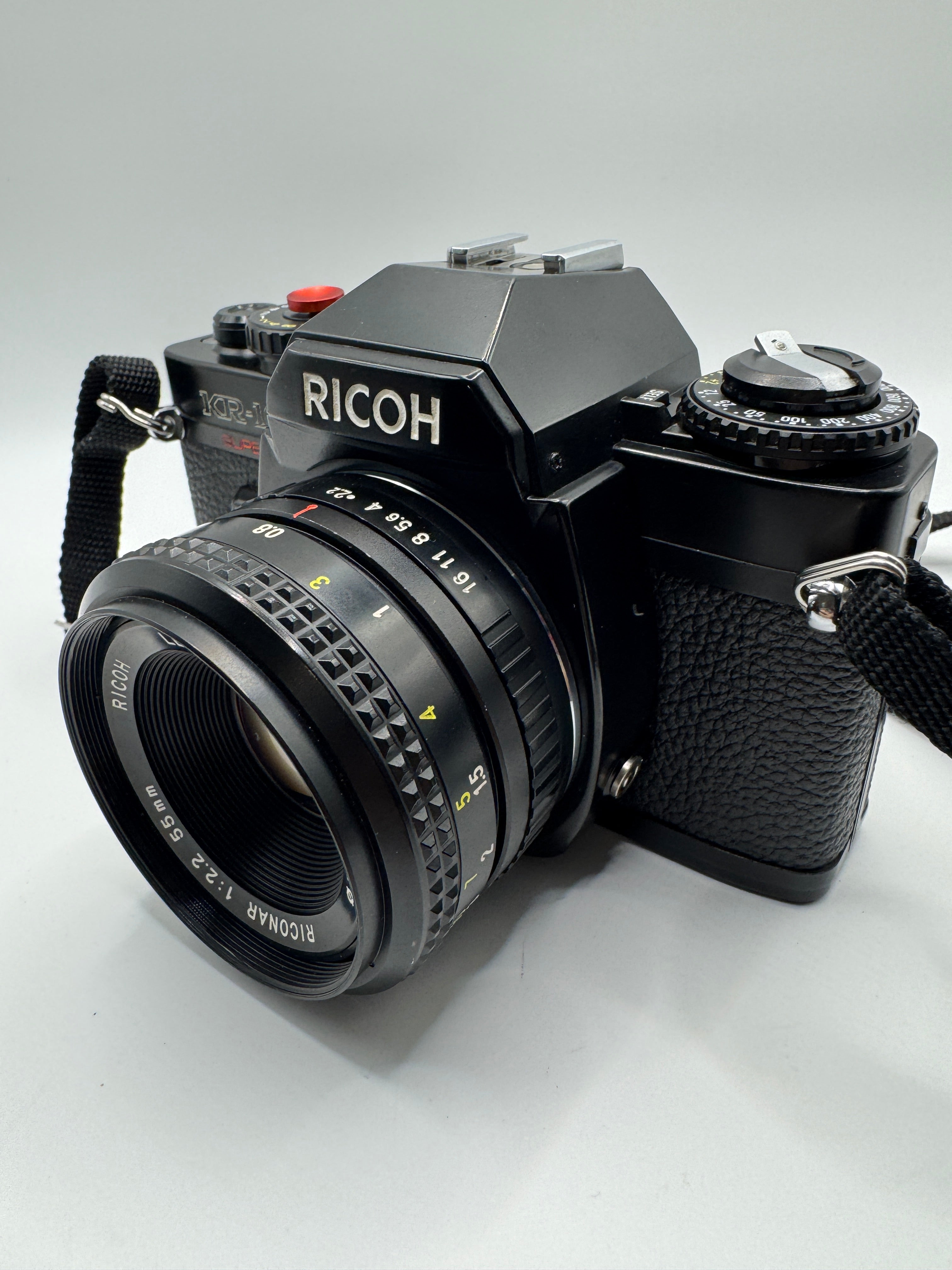 Ricoh KR-10 Super 35mm Film Camera + Ricoh Riconar 55mm f/2.2 Lens (Boxed) Fully Tested | Excellent Condition | Complete Kit
