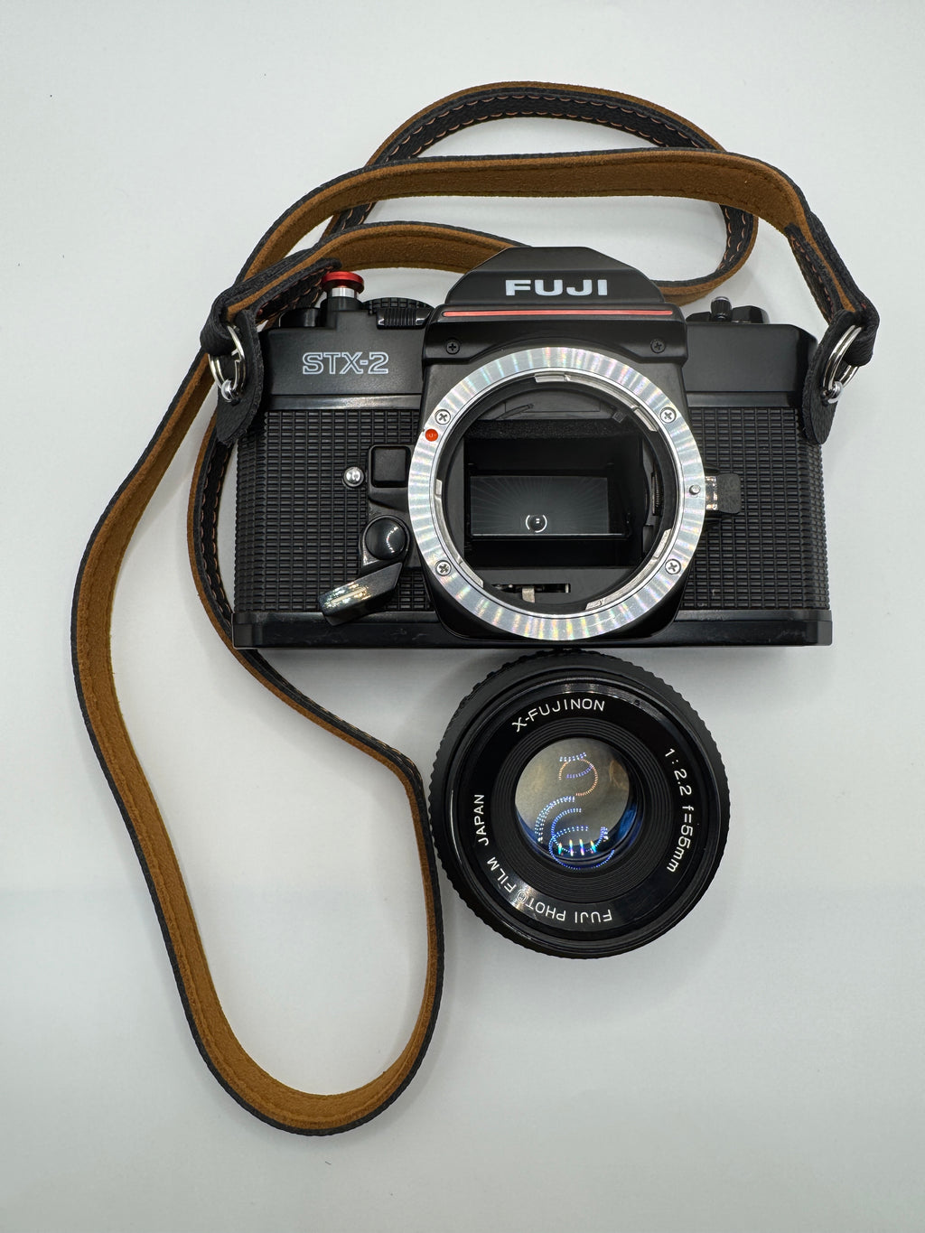 Fuji STX-2 35mm Film Camera + Fujinon 55mm f/2.2 Lens Fully Tested | Excellent Condition | Ready to Shoot