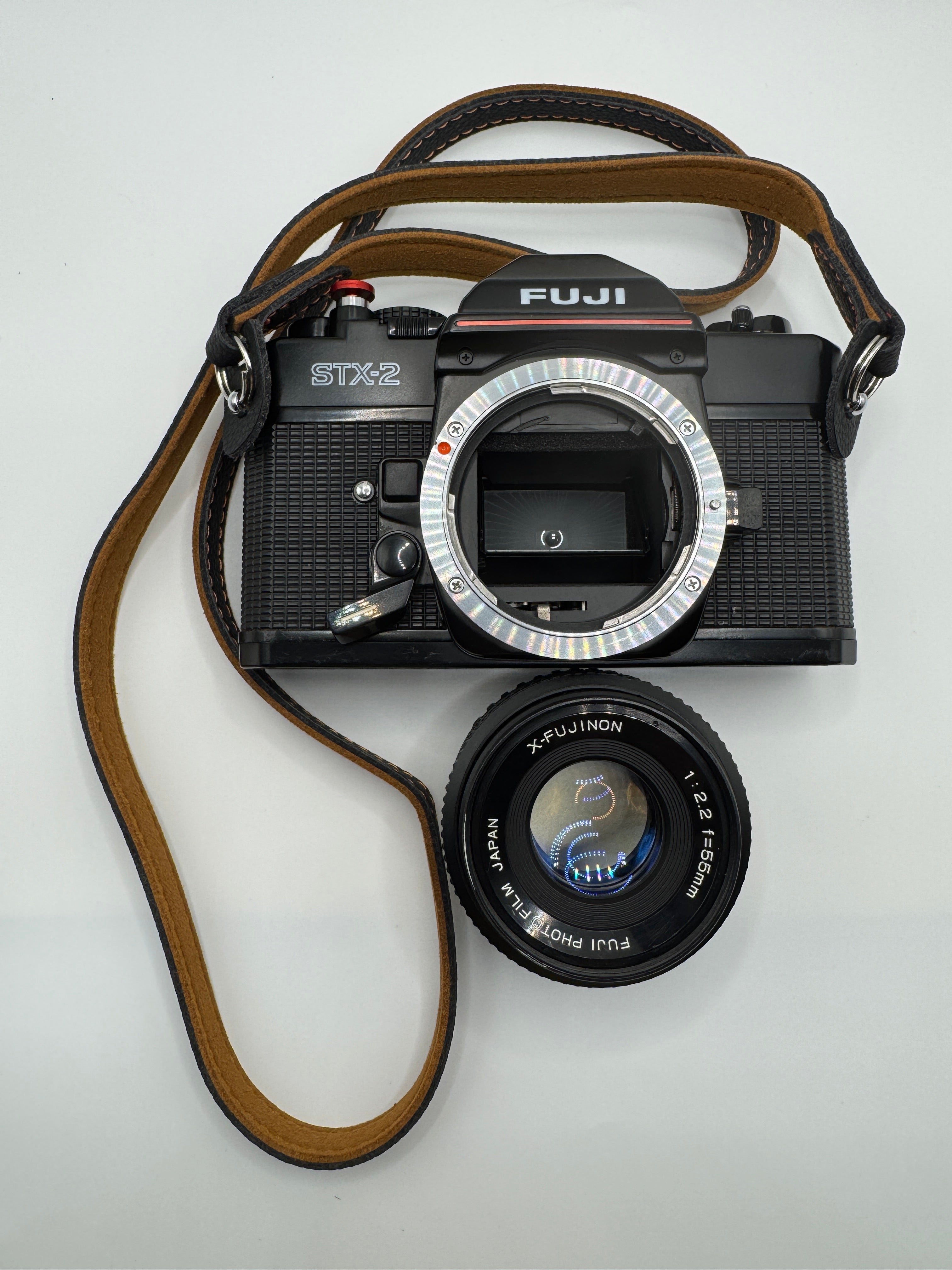 Fuji STX-2 35mm Film Camera + Fujinon 55mm f/2.2 Lens Fully Tested | Excellent Condition | Ready to Shoot