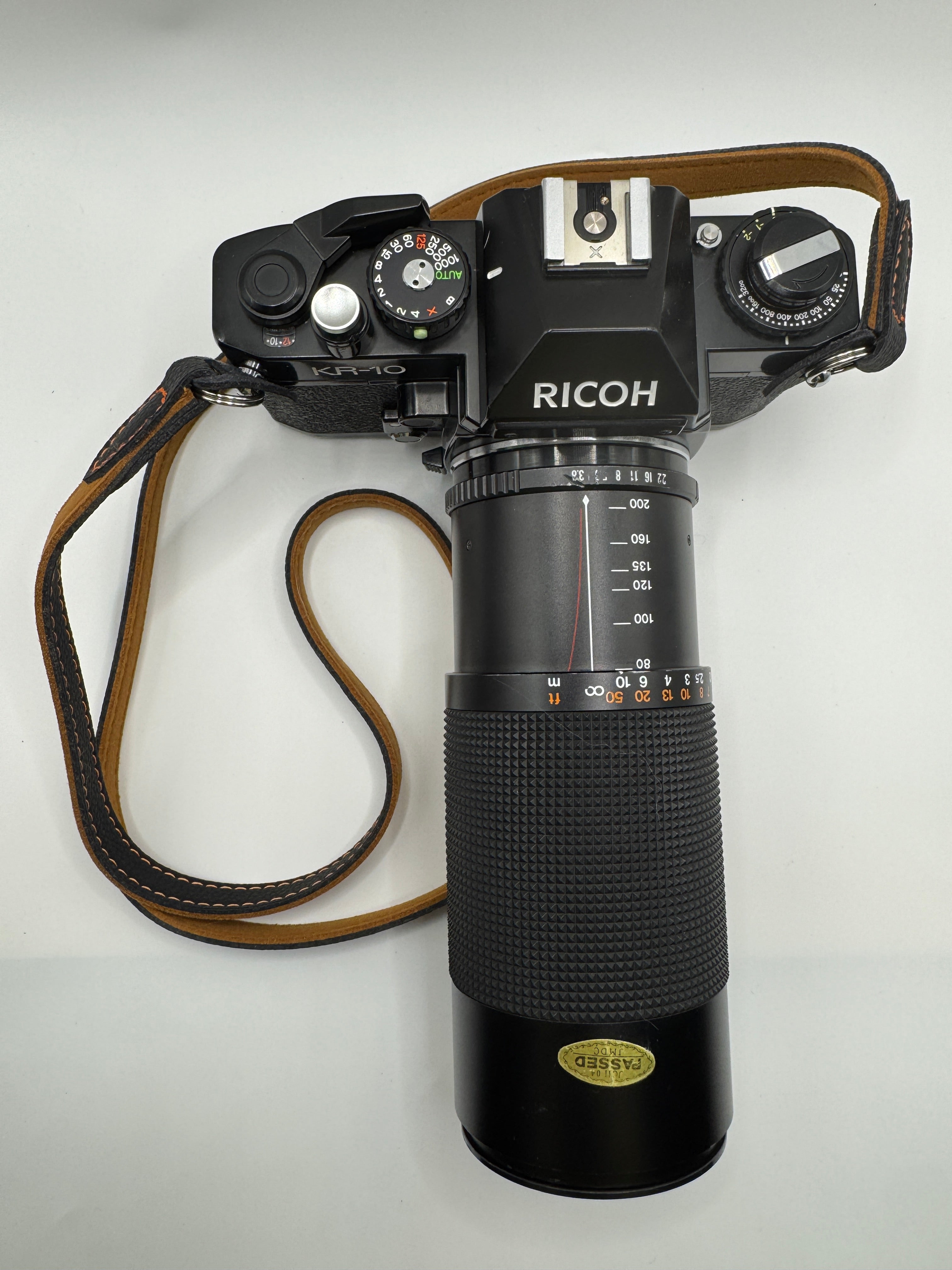 Ricoh KR-10 35mm Film Camera + Paragon 80–200mm f/3.8 Zoom Lens Fully Tested | Very Good Condition | Ready to Shoot