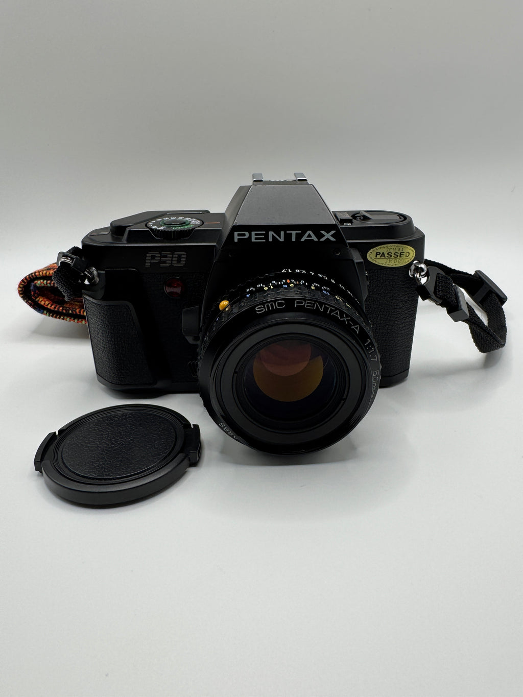 Pentax P30 35mm Film Camera + SMC Pentax-A 50mm f/1.7 Lens
Fully Tested | Very Good Condition | Ready to Shoot